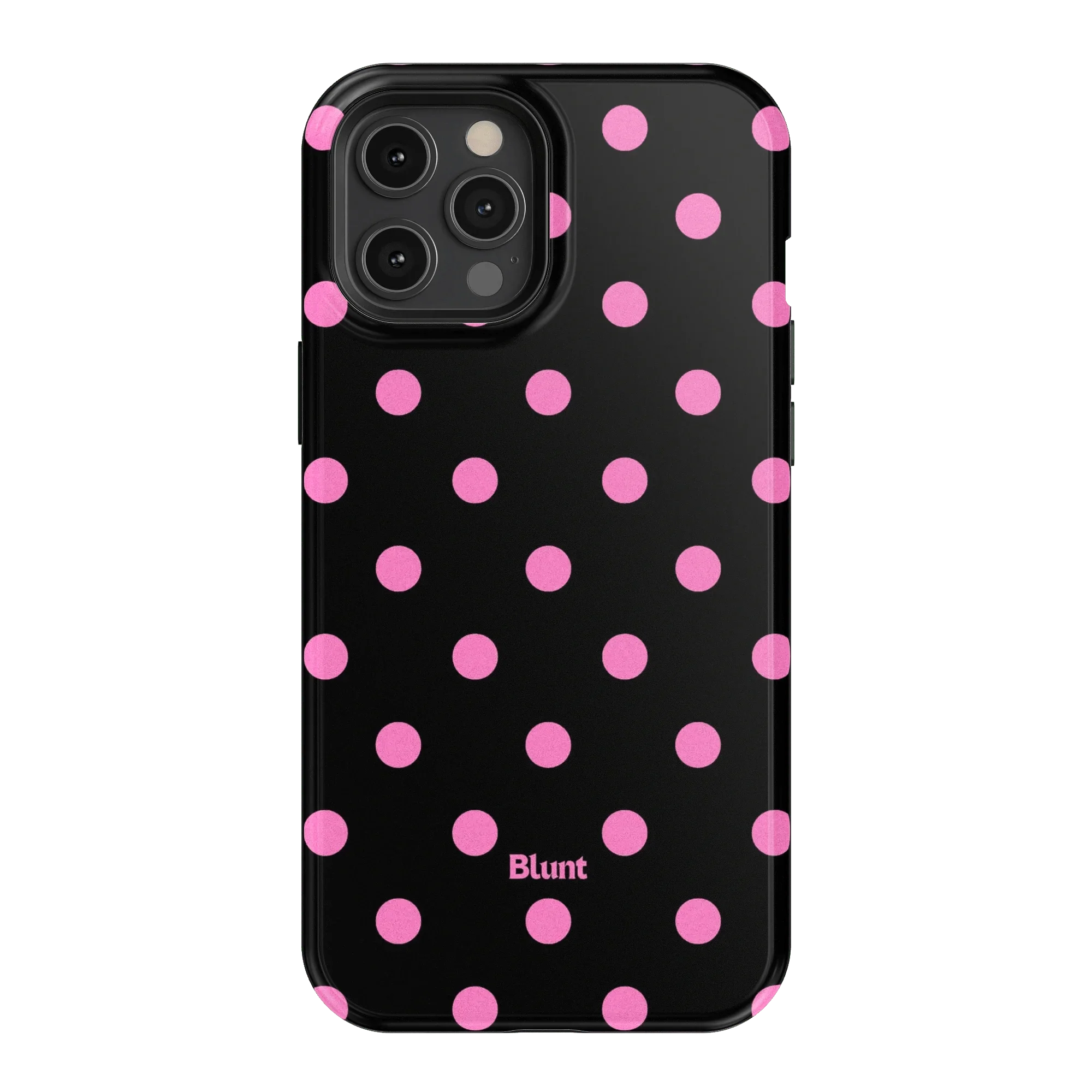 Pink and Black Polka iPhone Case - Image 24