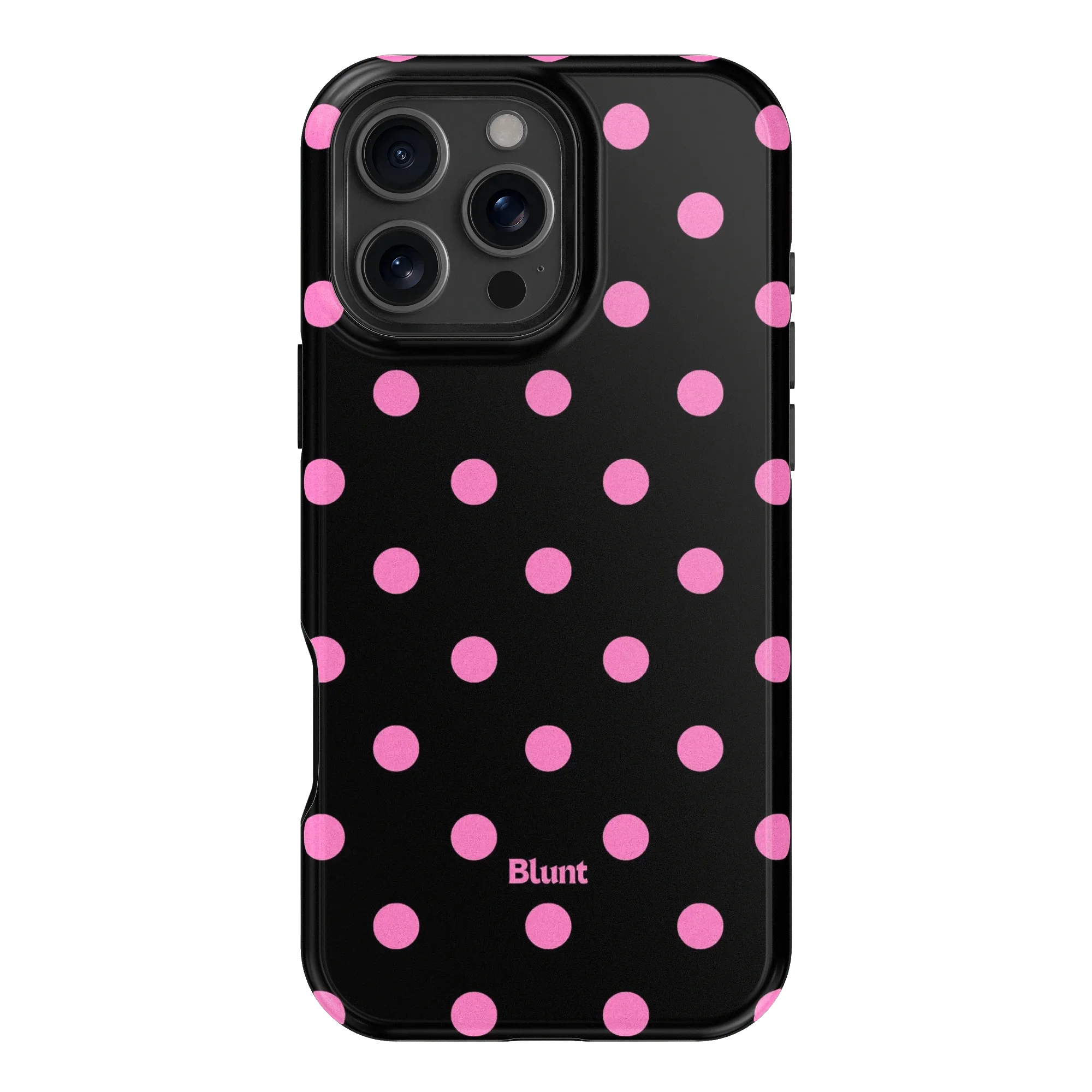 Pink and Black Polka iPhone Case - Image 7