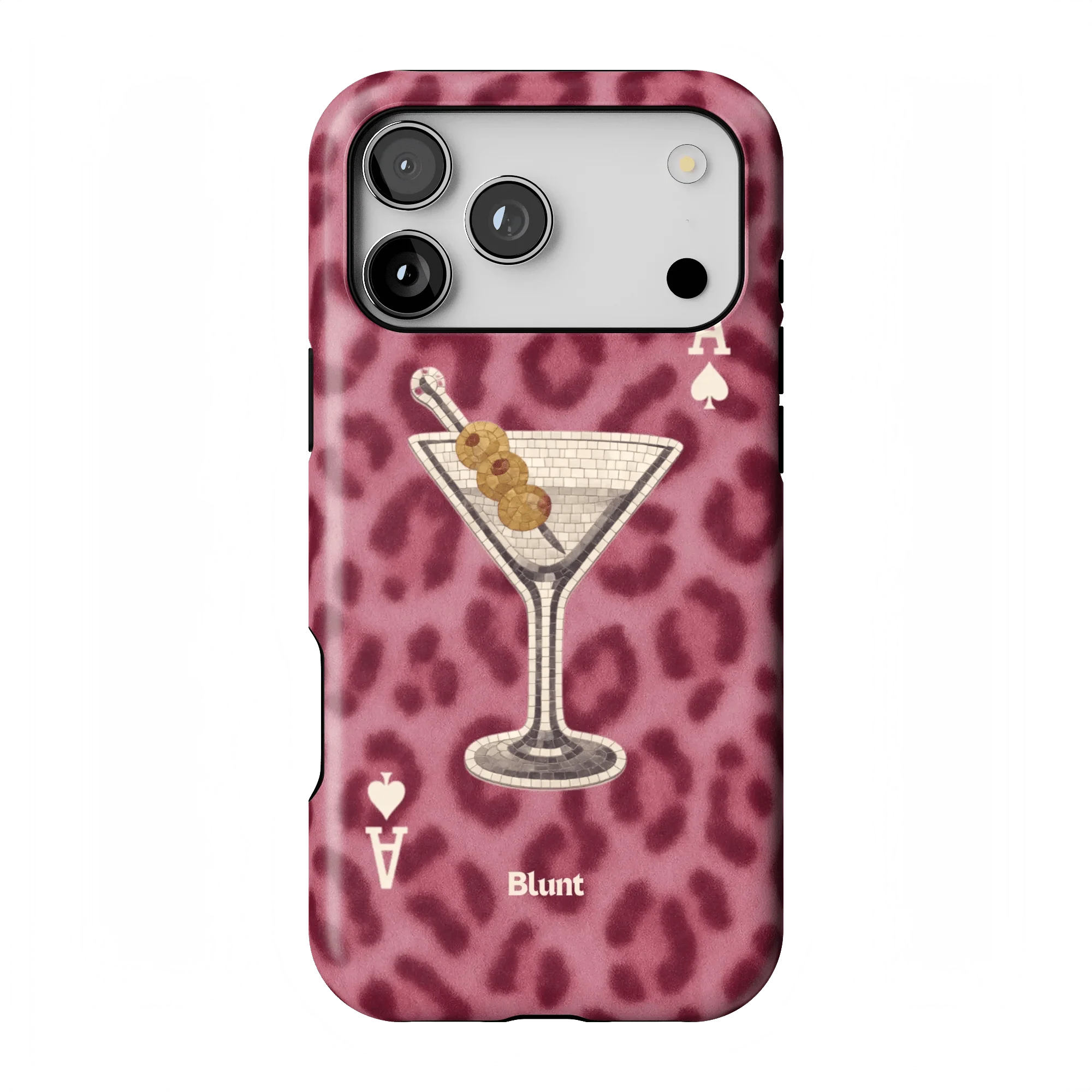 Pink Cheetah Dirty Martini iPhone Case - Image 3