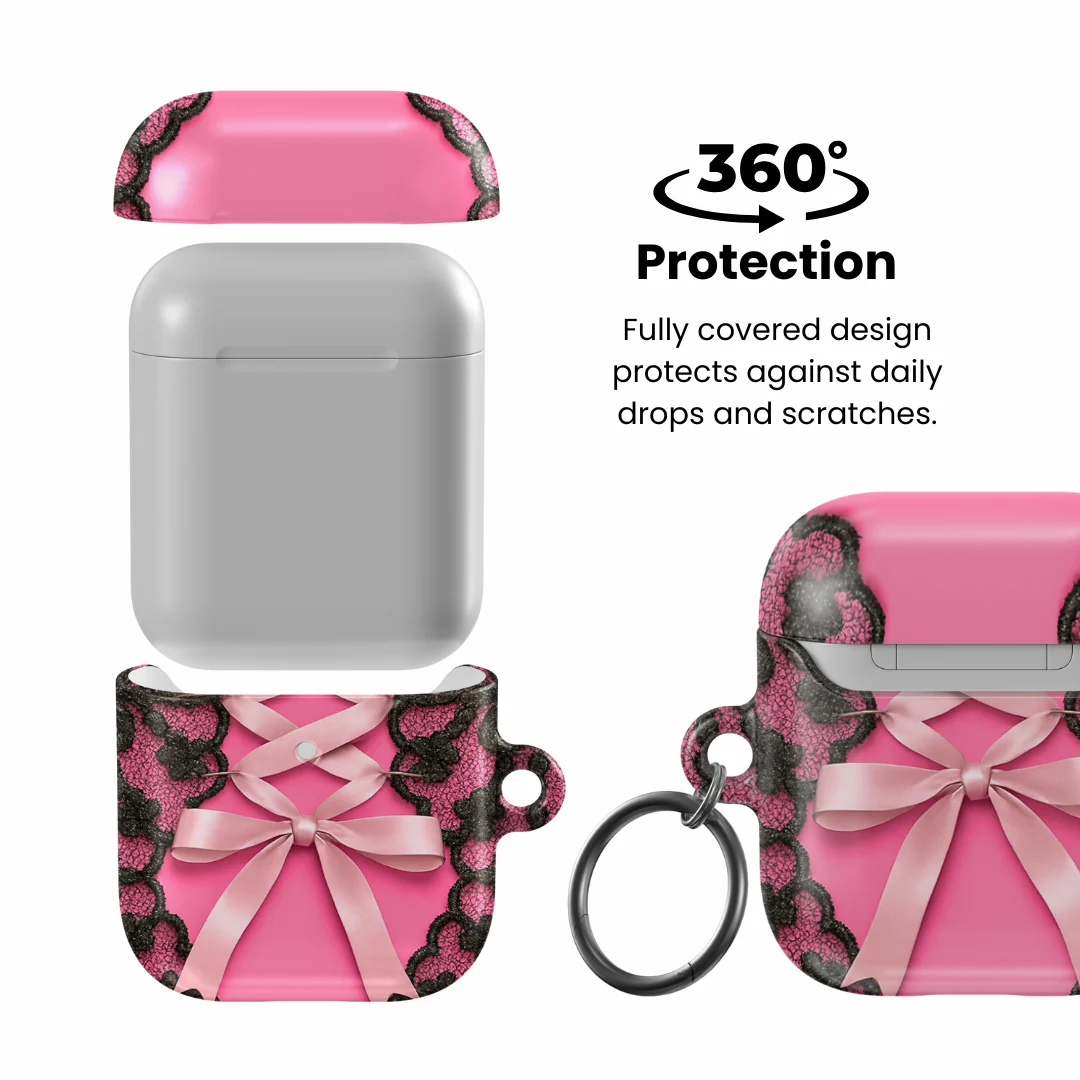Pink Corset AirPod Case - Image 2