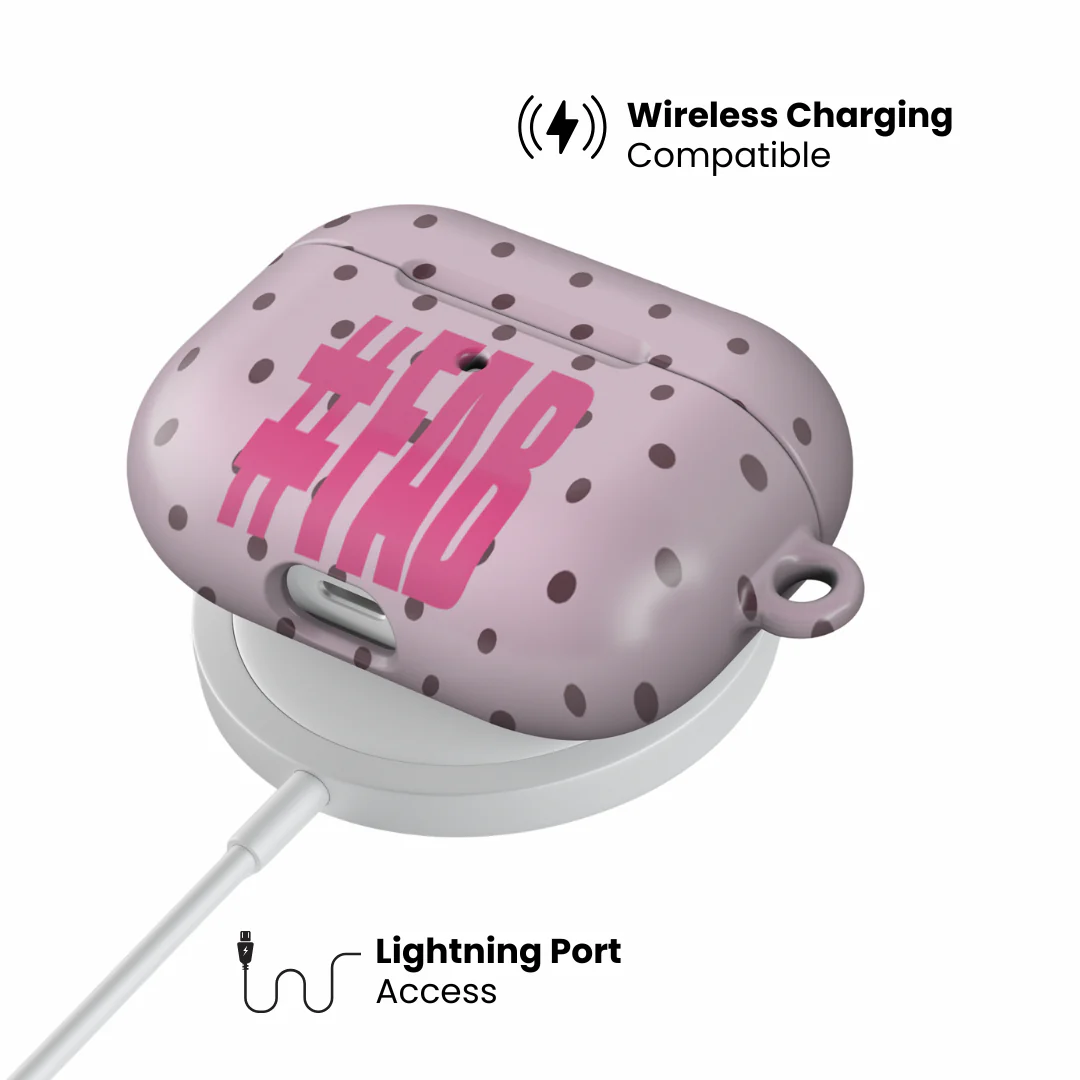 Pink Dot Fab AirPod Case - Image 8