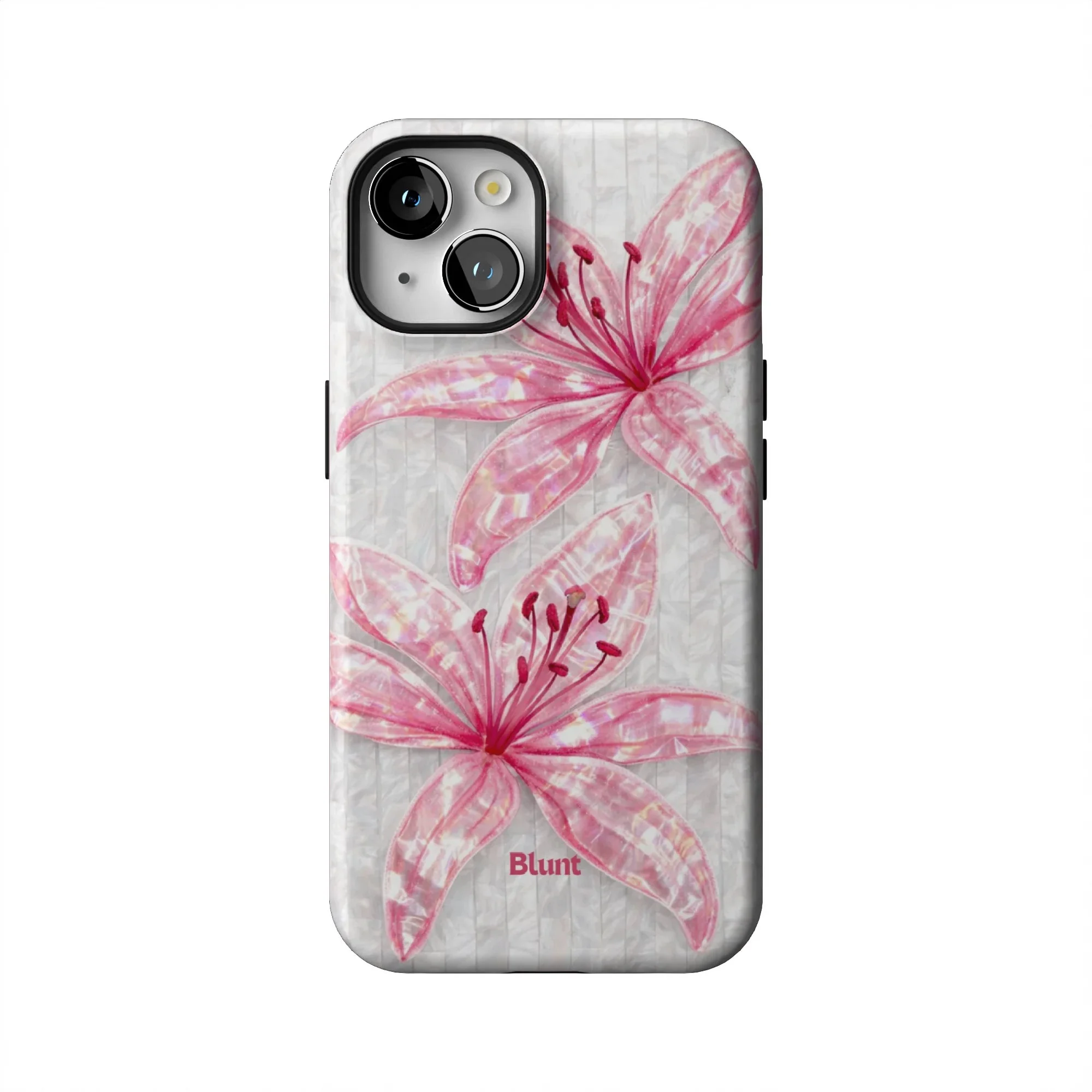 Pink Floral Luster iPhone Case - Image 14