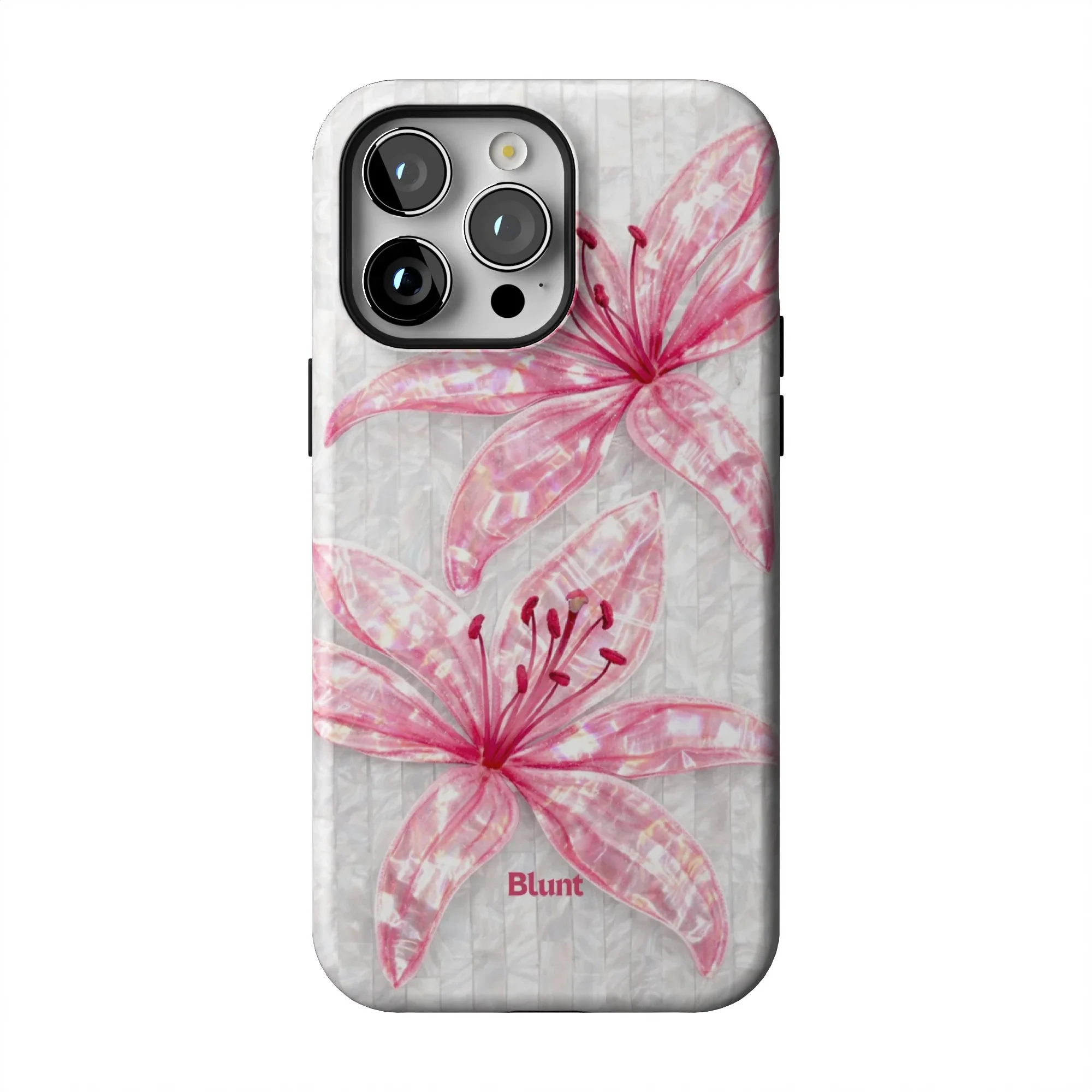 Pink Floral Luster iPhone Case - Image 16