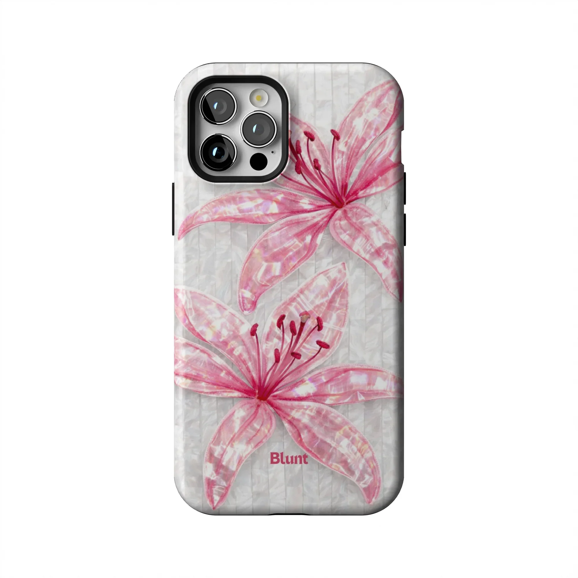 Pink Floral Luster iPhone Case - Image 51