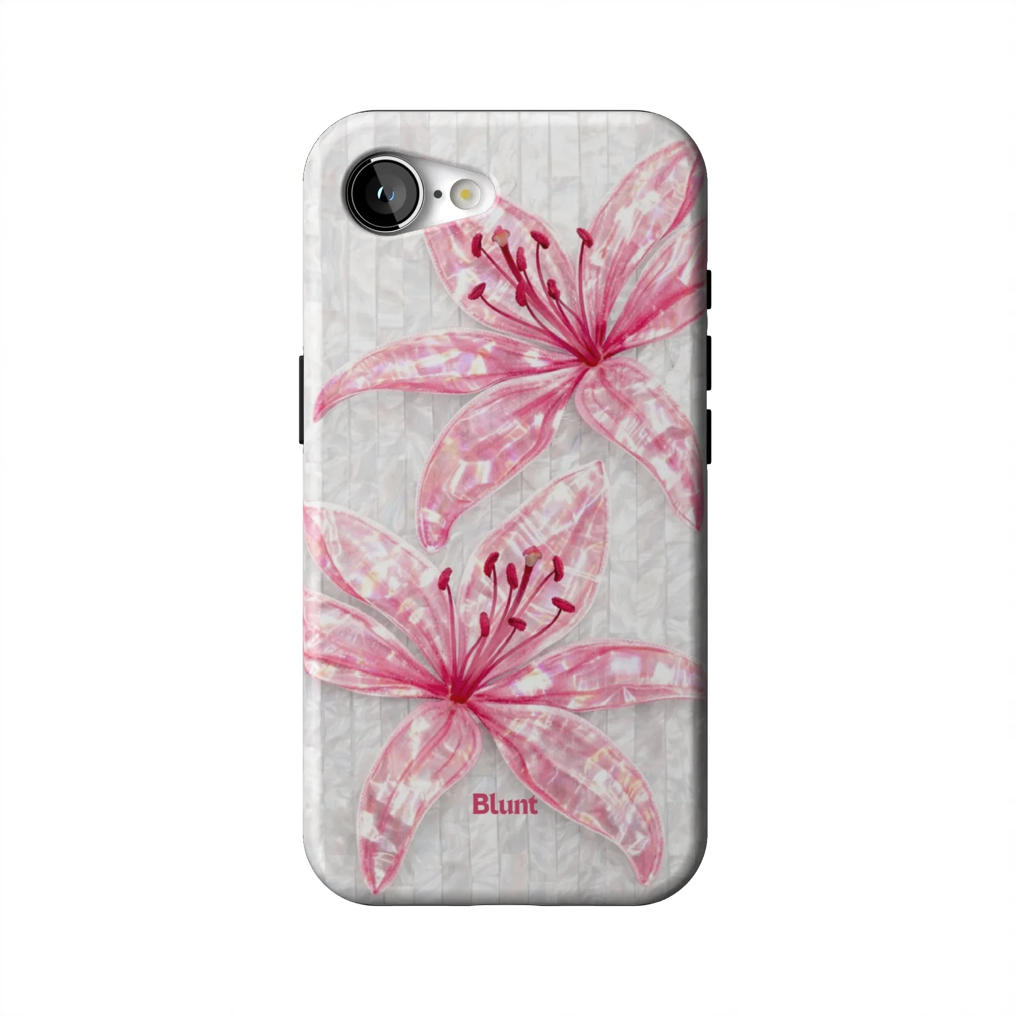 Pink Floral Luster iPhone Case - Image 9