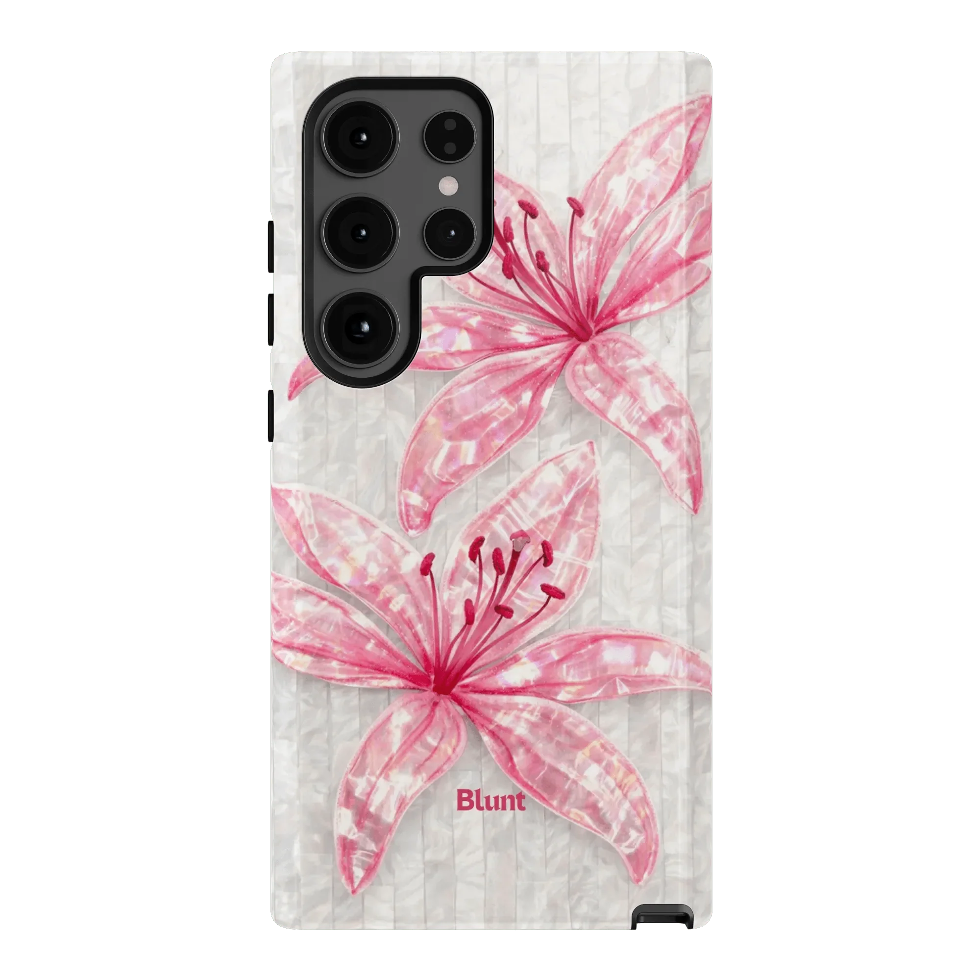 Pink Floral Luster Samsung Case - Image 6