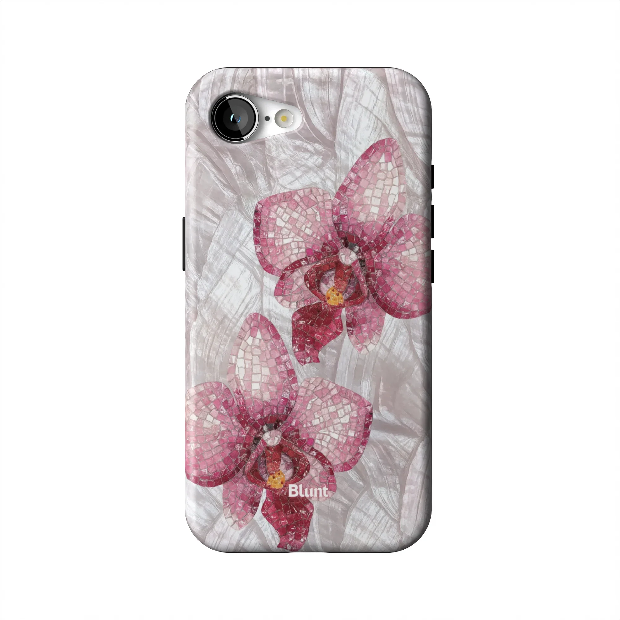 Pink Mosaic Orchids iPhone Case - Image 30