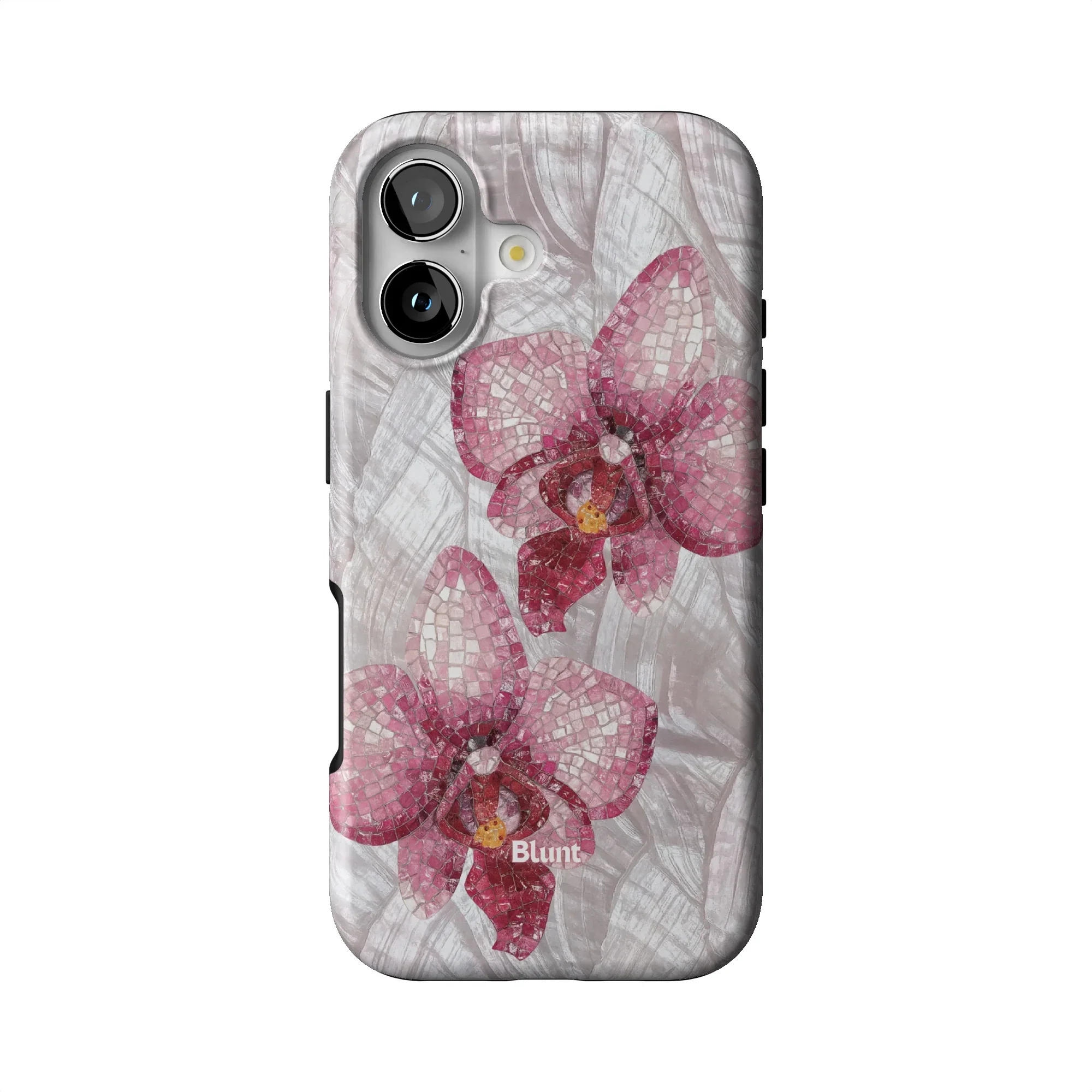 Pink Mosaic Orchids iPhone Case - Image 32
