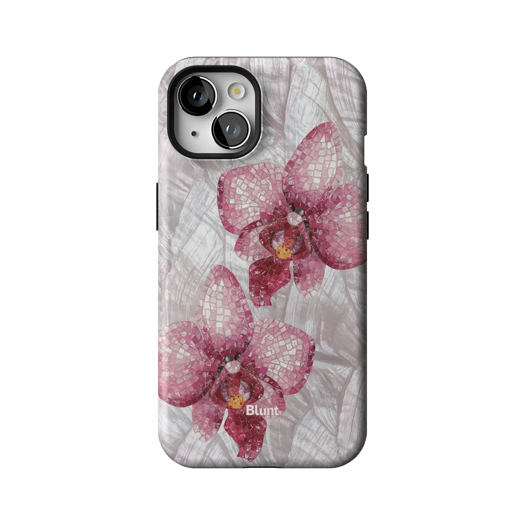 Pink Mosaic Orchids iPhone Case - Image 48
