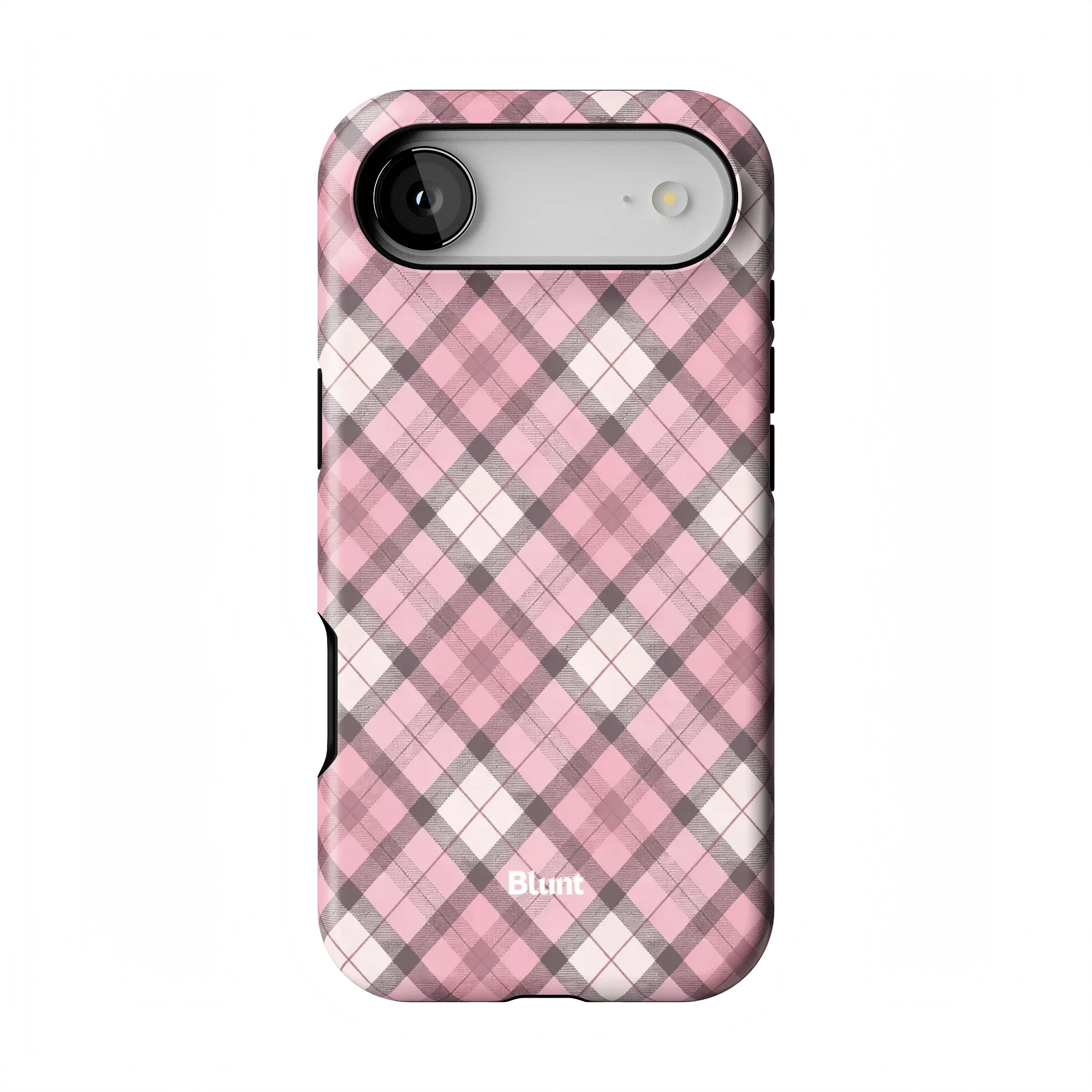 Pink Plaid iPhone Case - Image 4