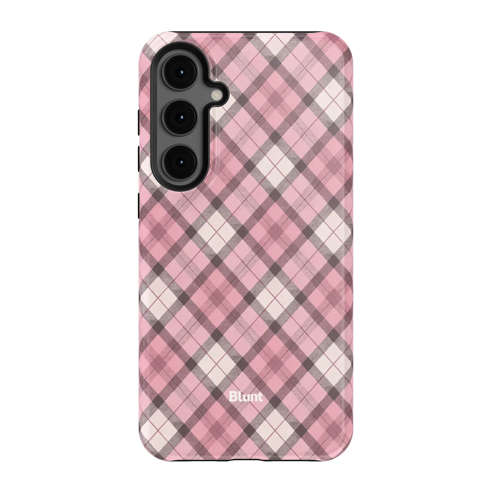 Pink Plaid Samsung Case - Image 5