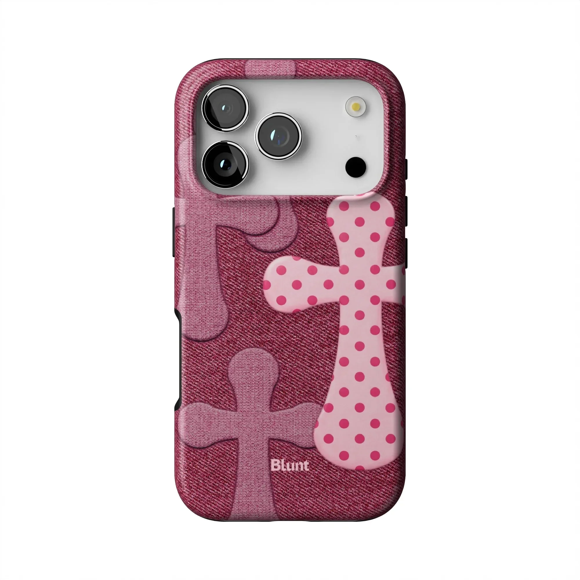 Pink Polka Patch iPhone Case - Image 30