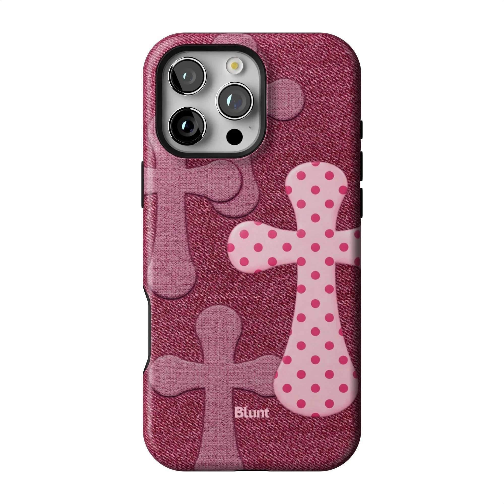 Pink Polka Patch iPhone Case - Image 35