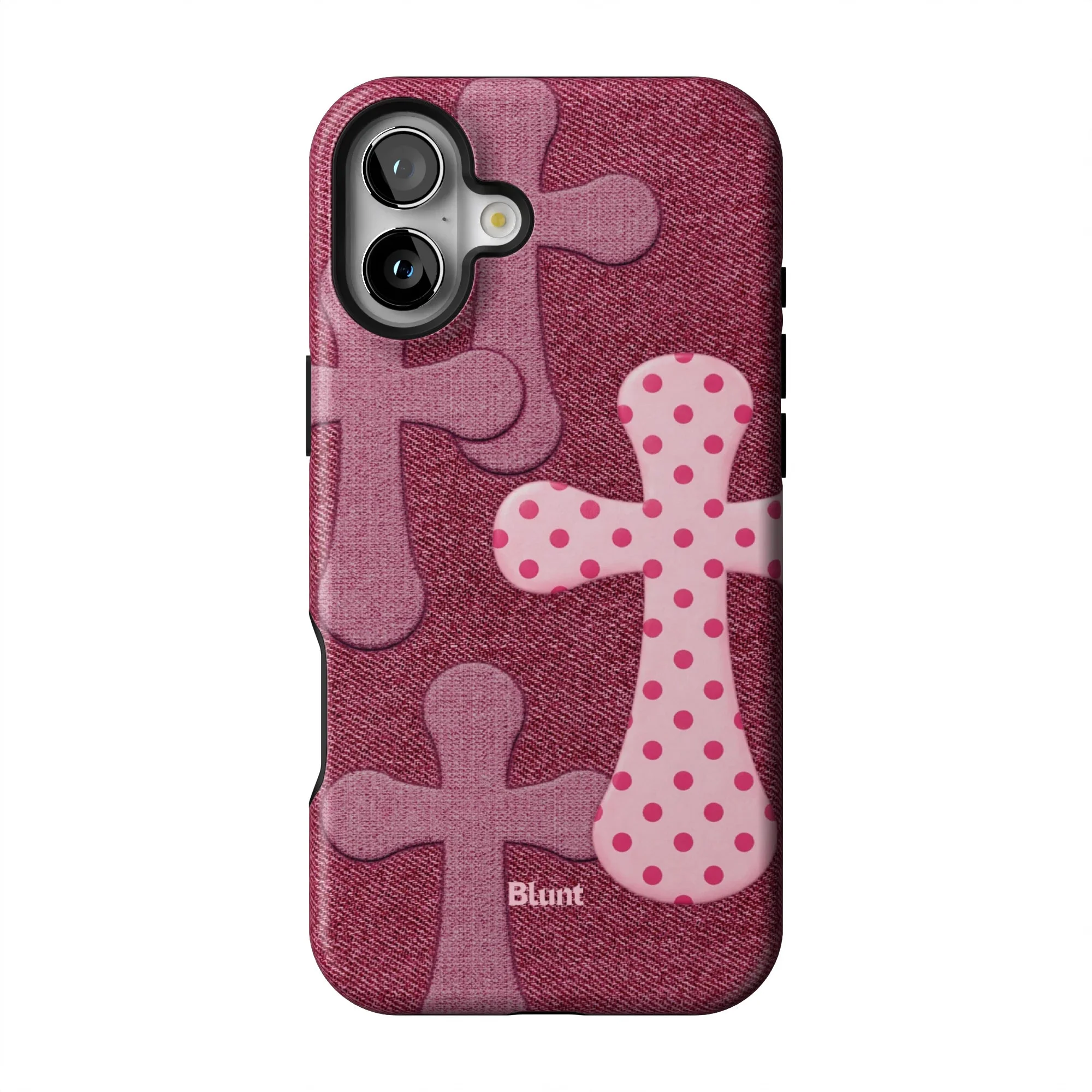 Pink Polka Patch iPhone Case - Image 8