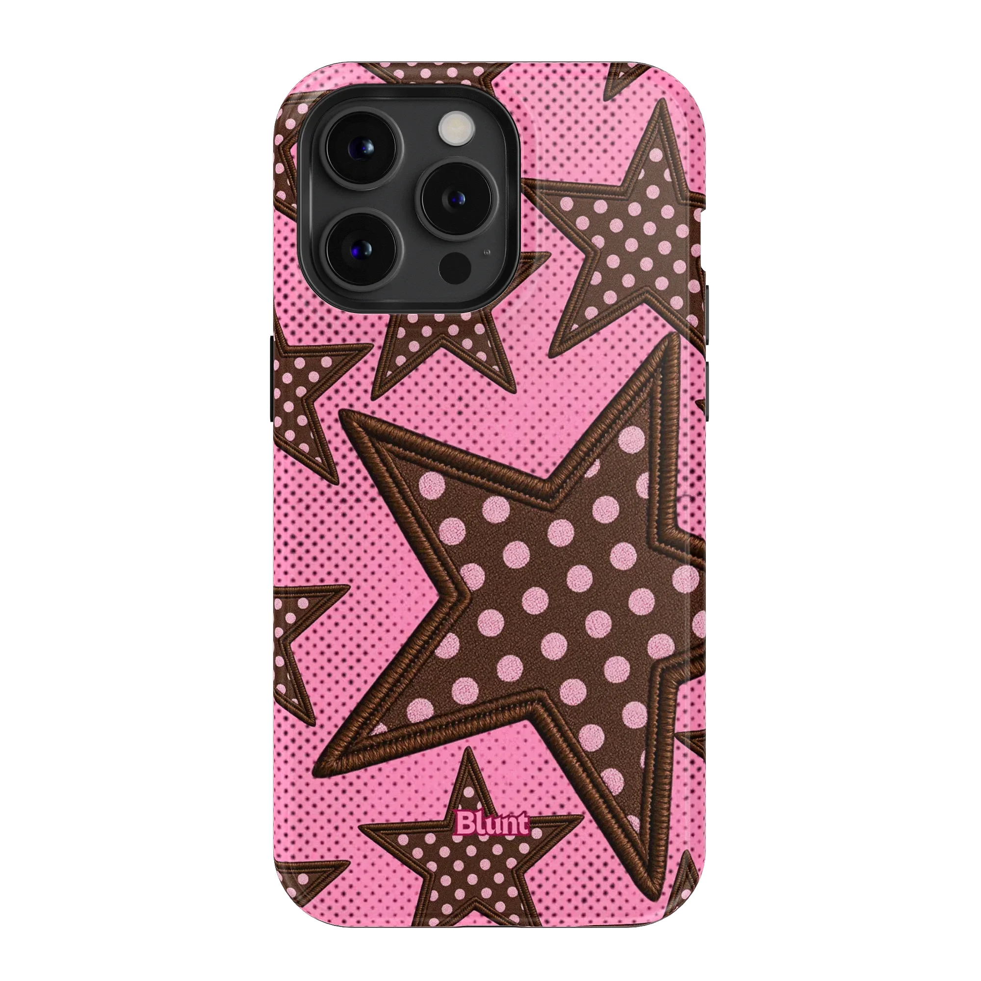 Pink Polka Star iPhone Case - Image 11