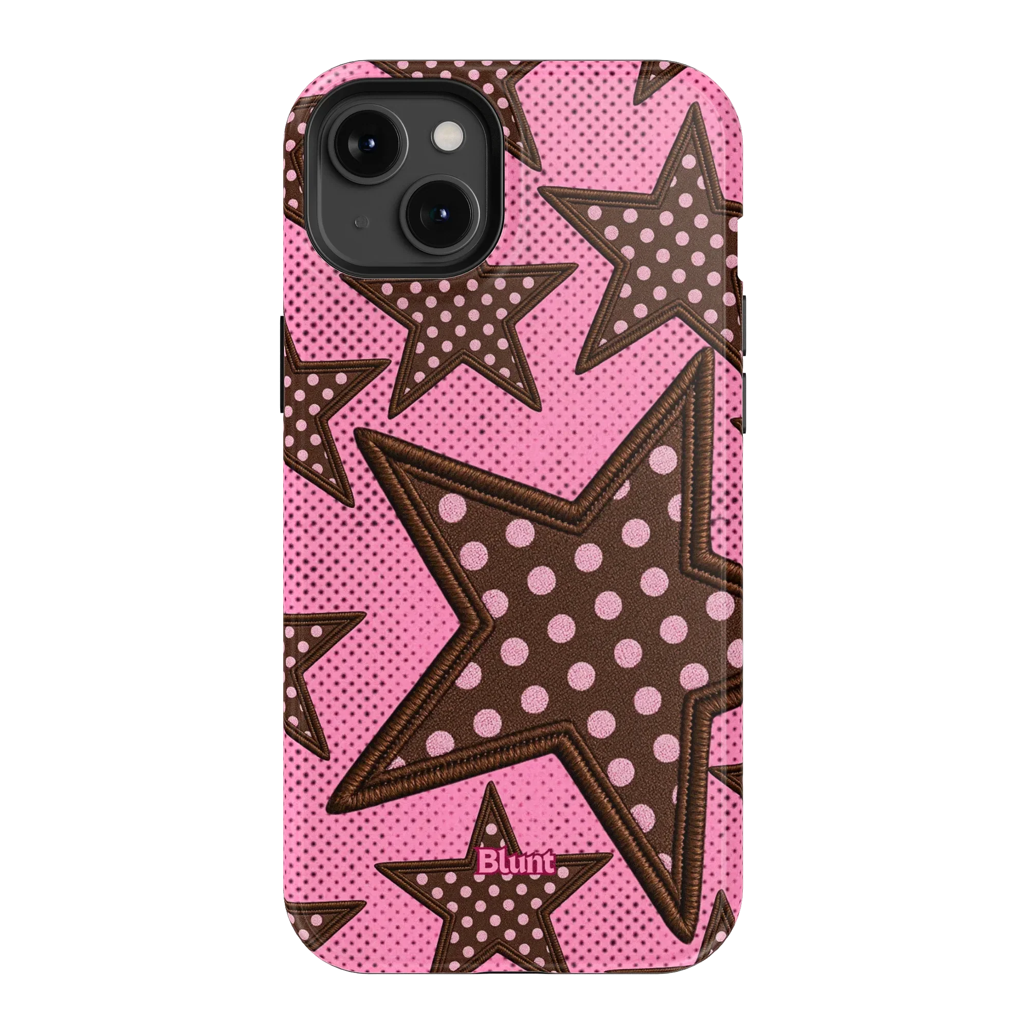 Pink Polka Star iPhone Case - Image 12