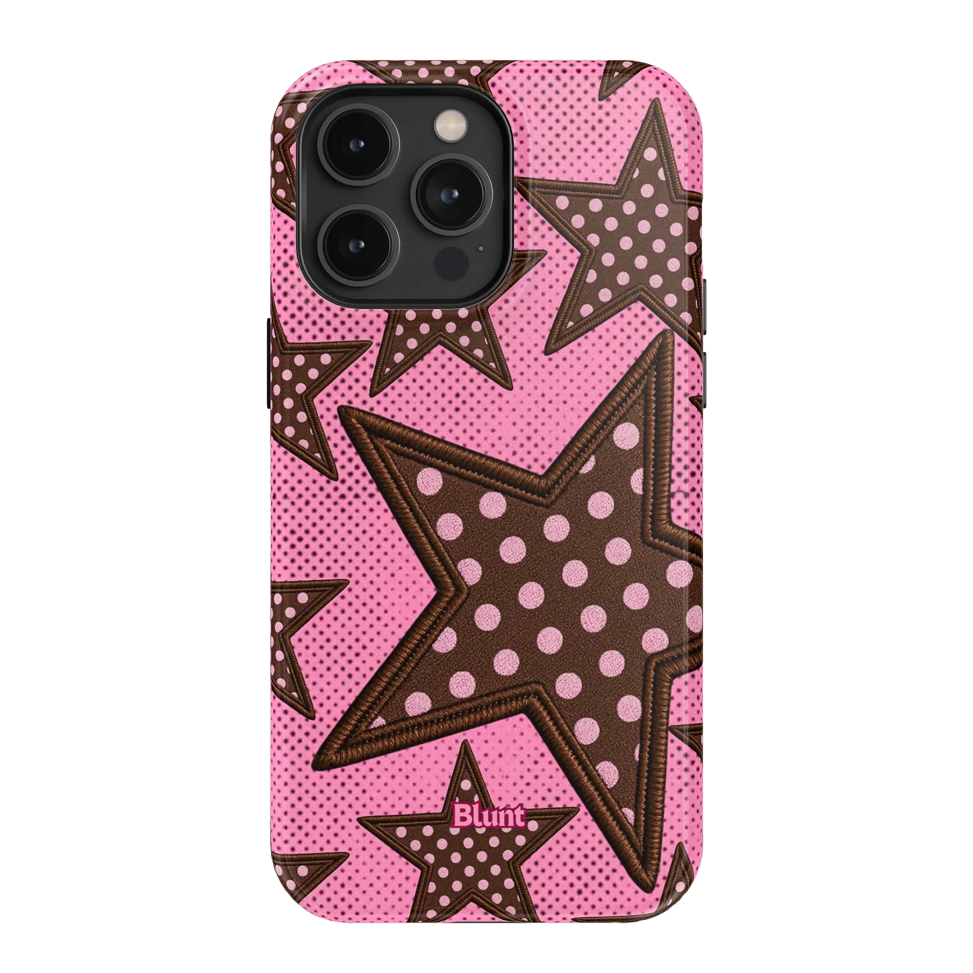 Pink Polka Star iPhone Case - Image 15