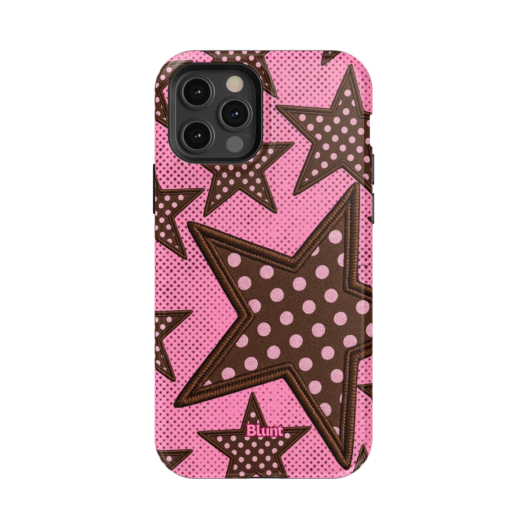 Pink Polka Star iPhone Case - Image 22