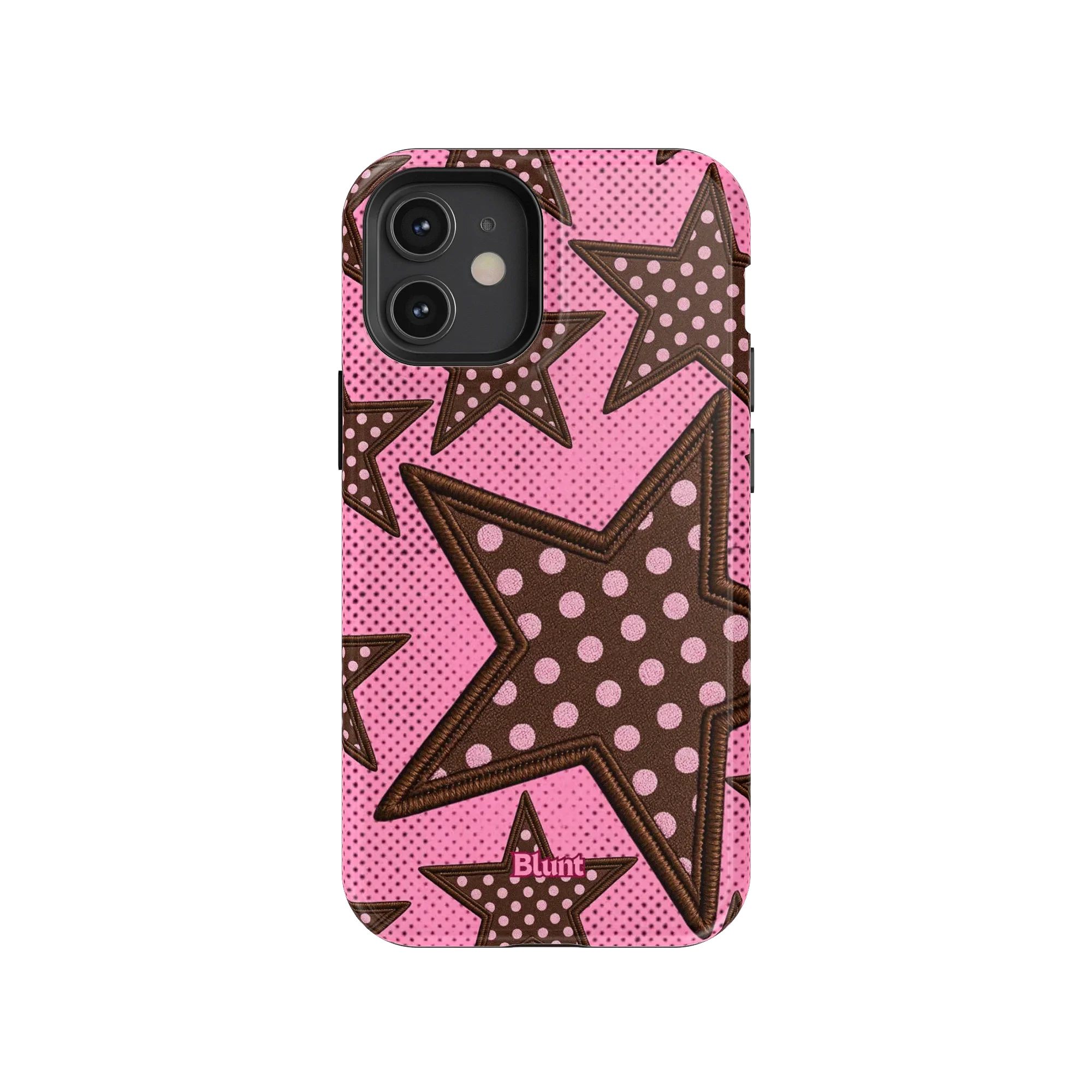 Pink Polka Star iPhone Case - Image 24