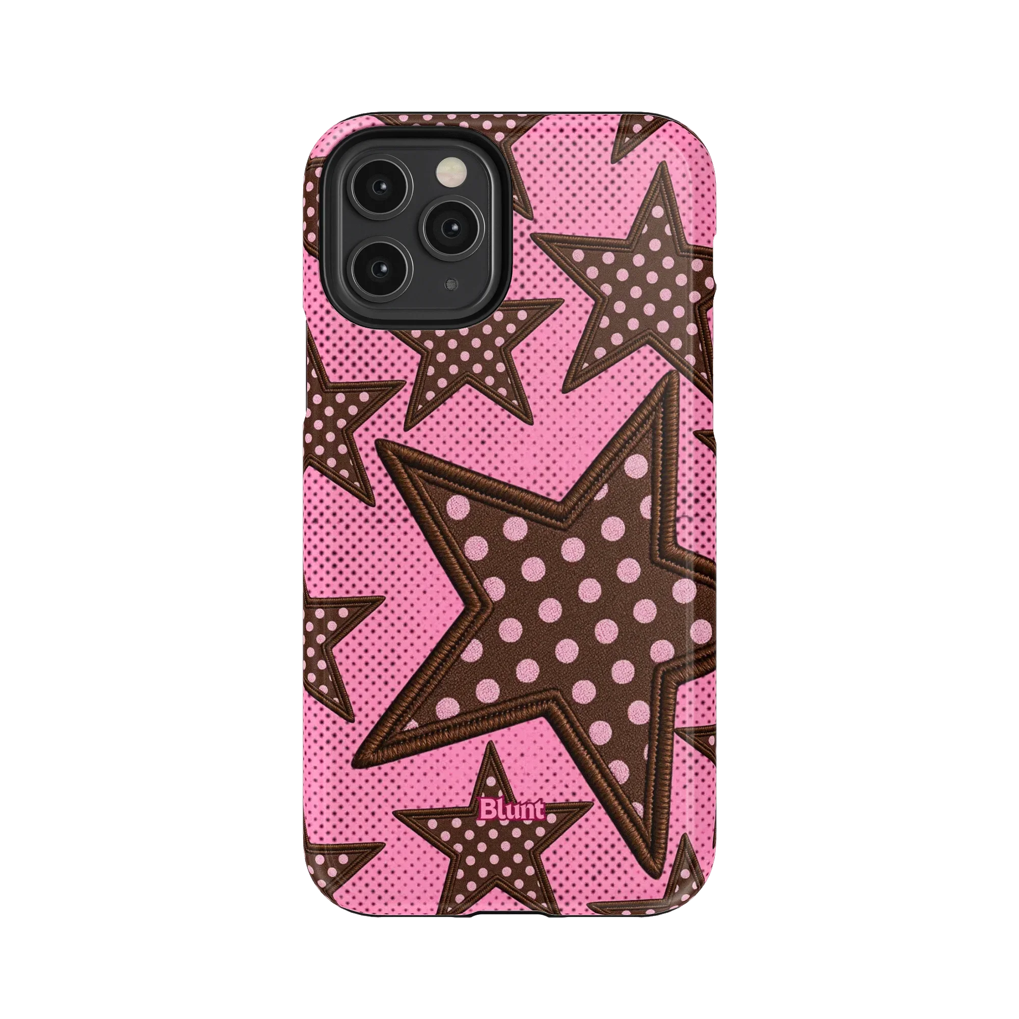 Pink Polka Star iPhone Case - Image 26