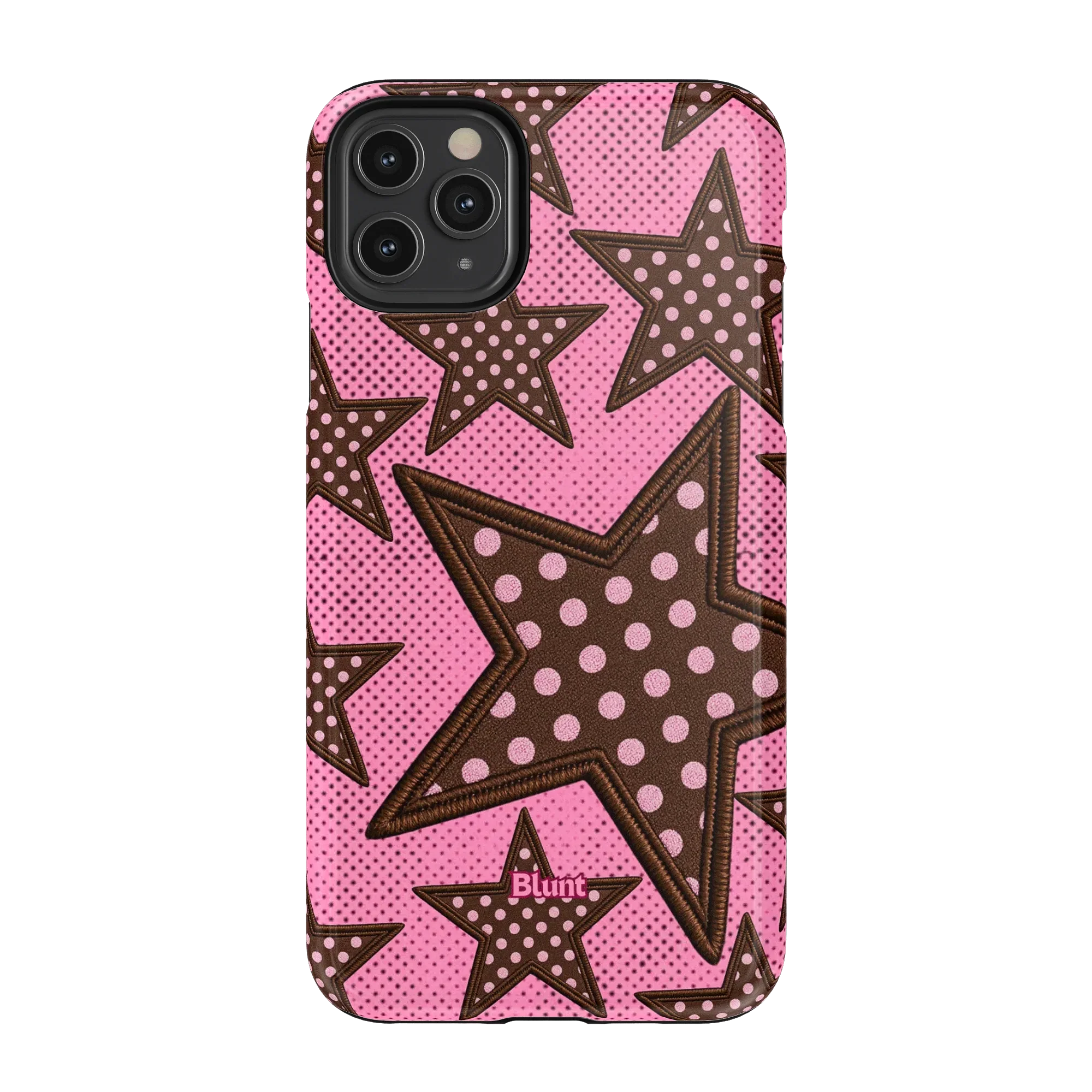 Pink Polka Star iPhone Case - Image 27