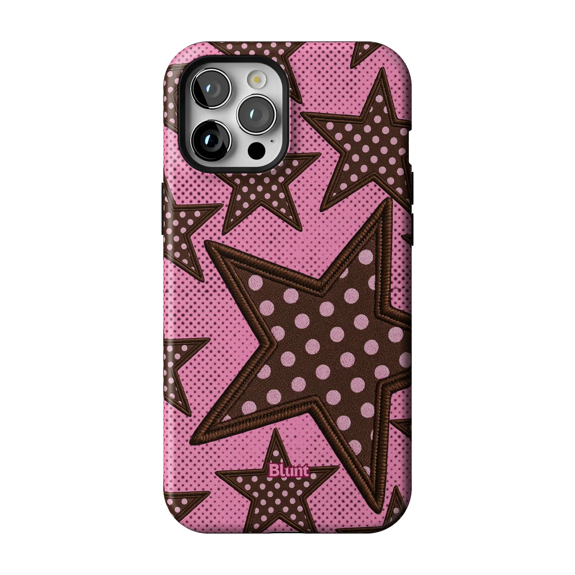 Pink Polka Star iPhone Case - Image 54