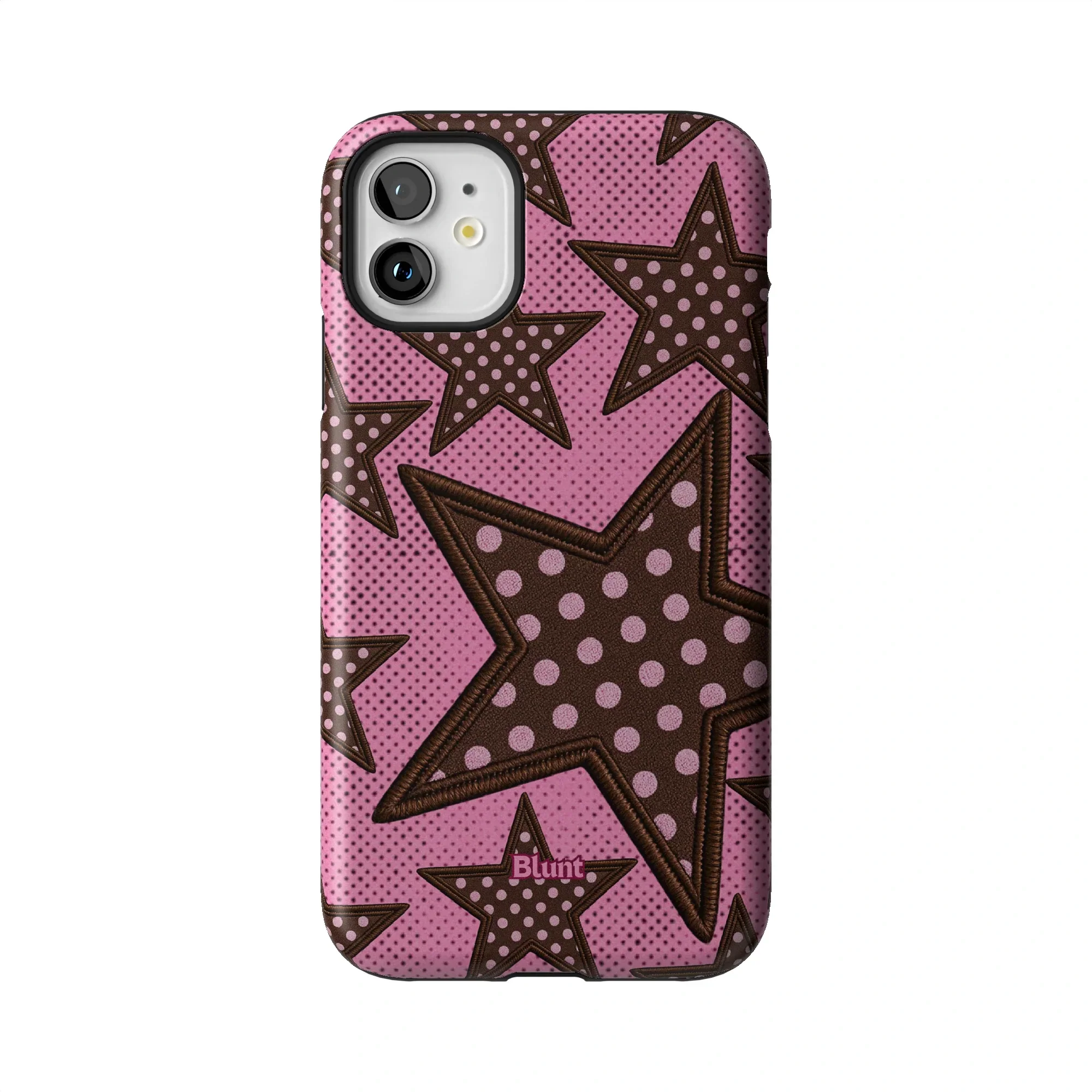 Pink Polka Star iPhone Case - Image 56