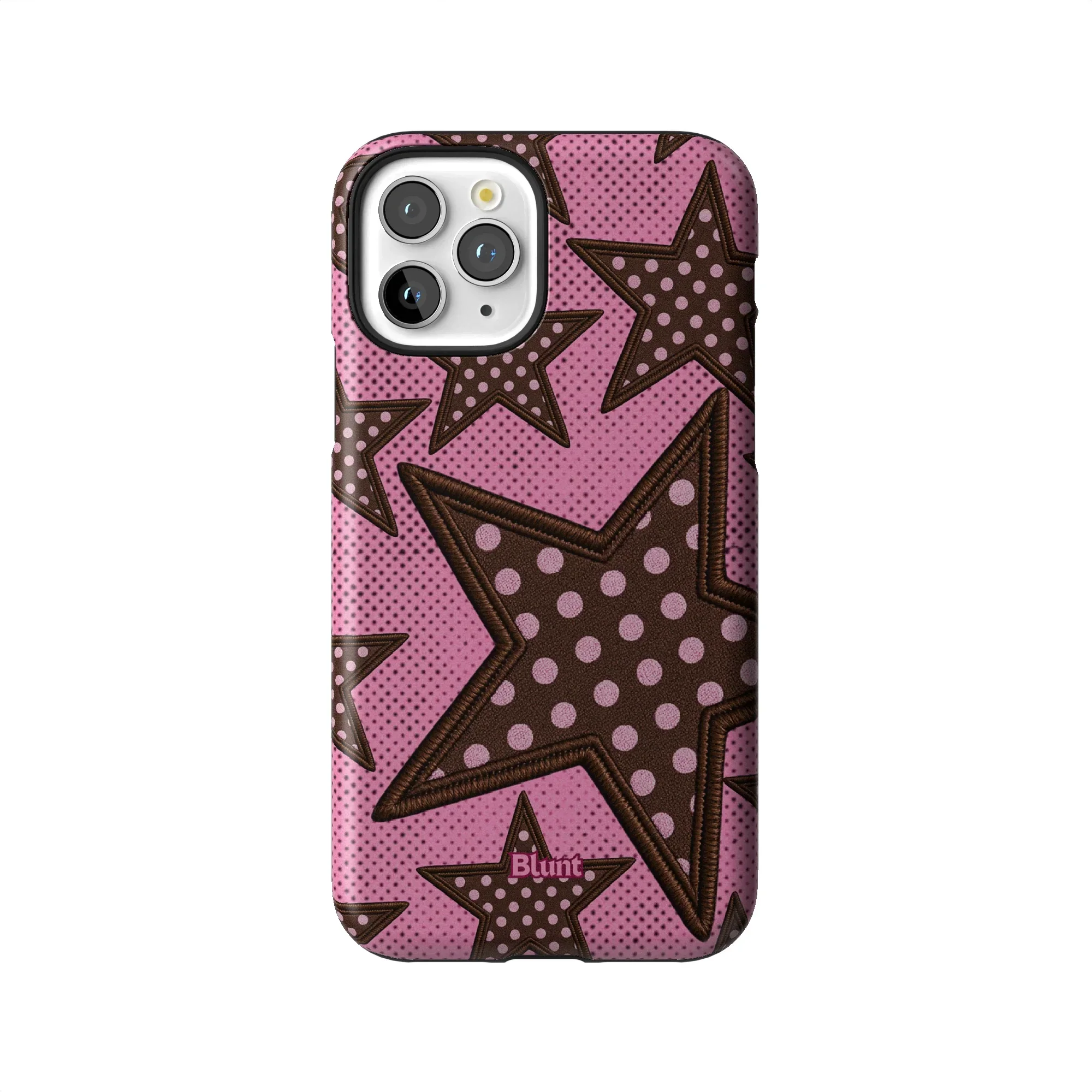Pink Polka Star iPhone Case - Image 57
