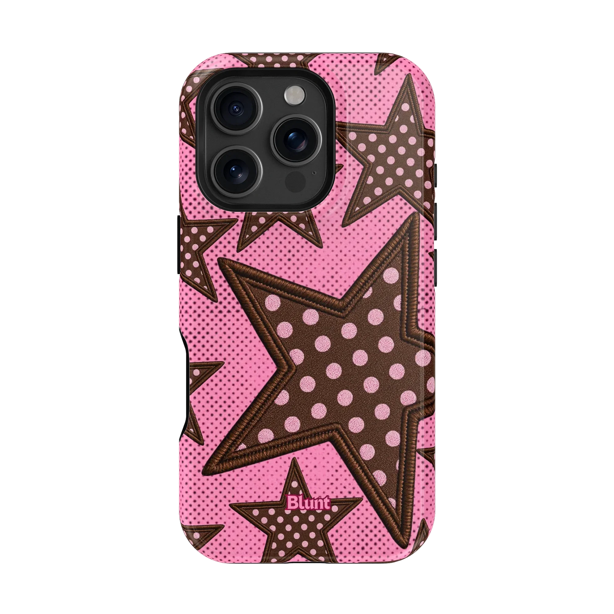 Pink Polka Star iPhone Case - Image 6