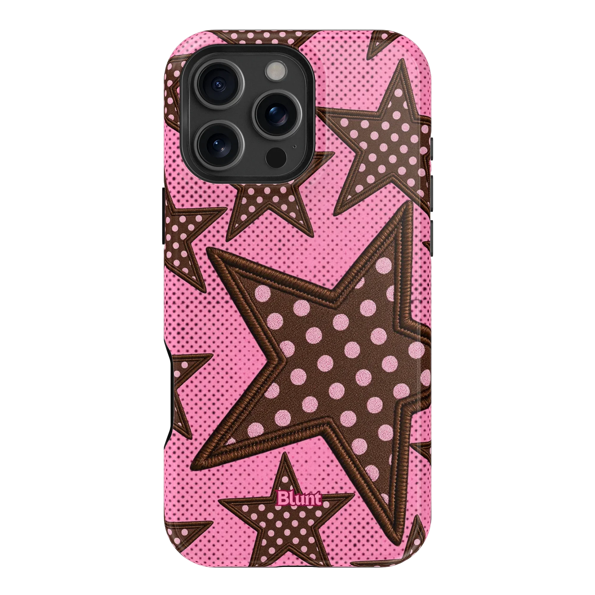 Pink Polka Star iPhone Case - Image 7