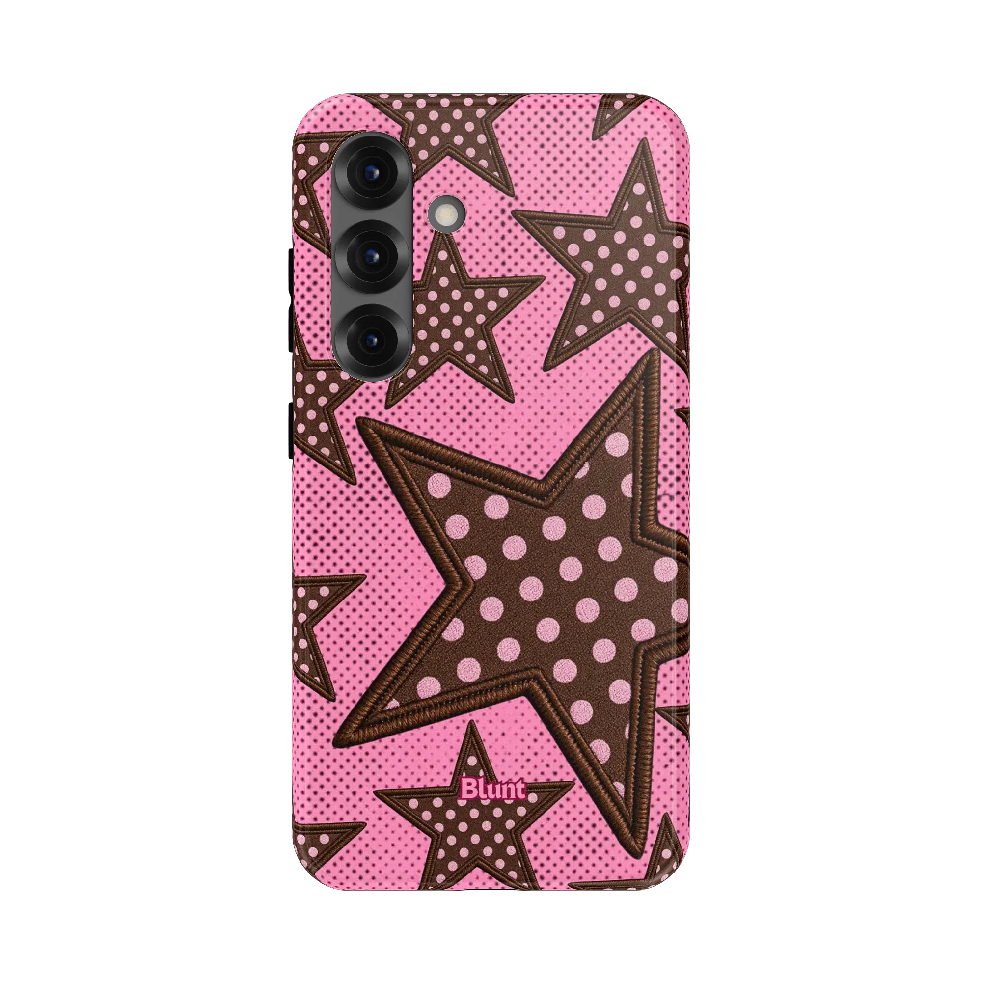 Pink Polka Star Samsung Case