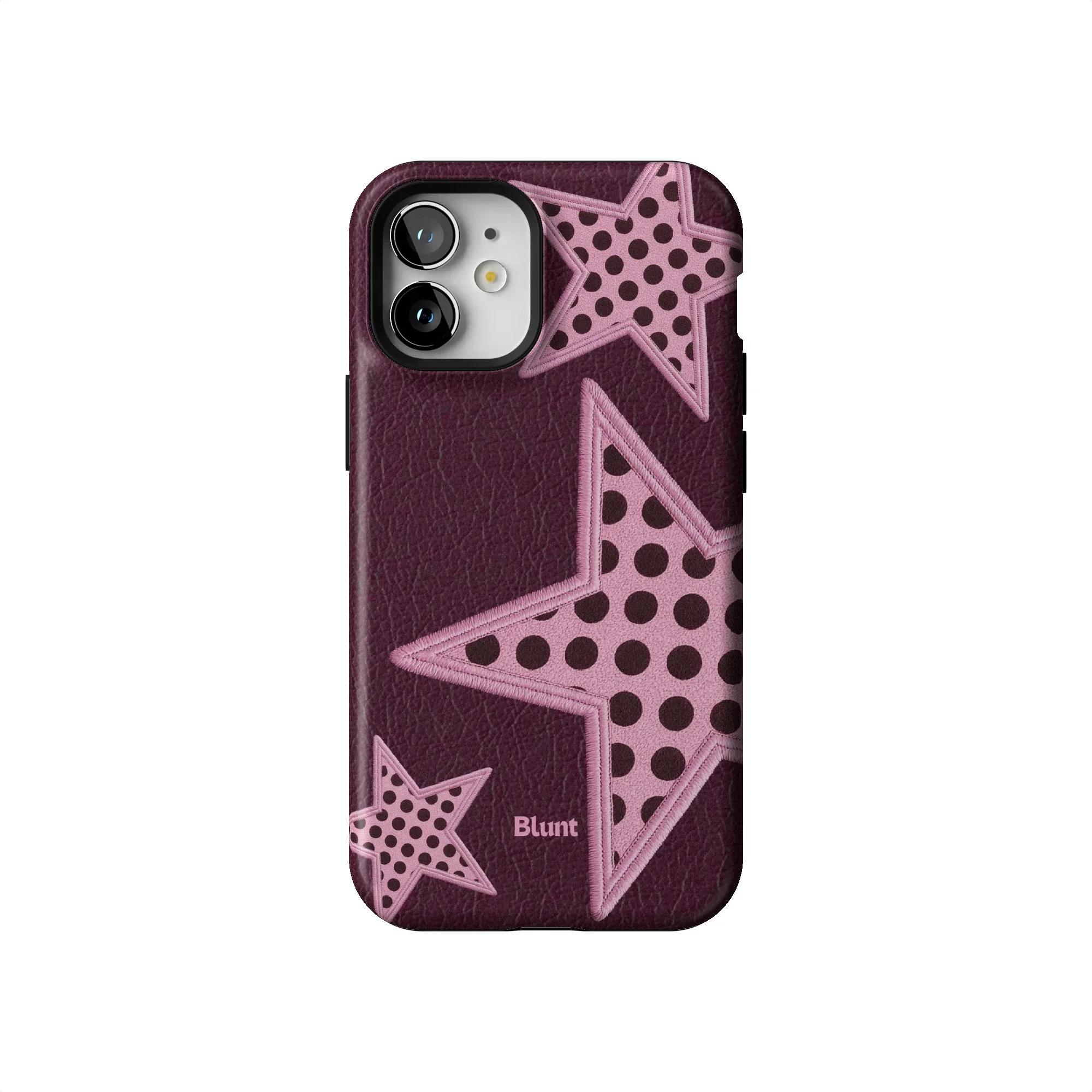 Plum Polka Star iPhone Case - Image 55