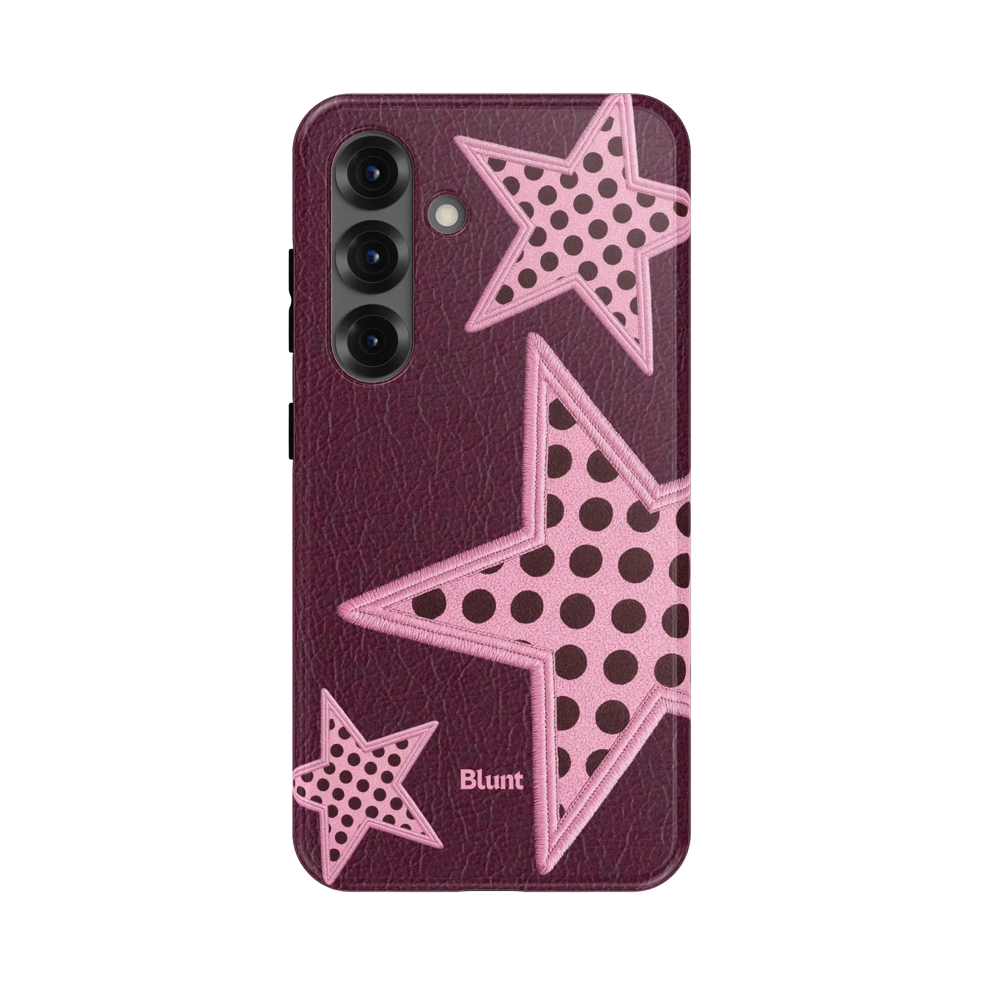 Plum Polka Star Samsung Case
