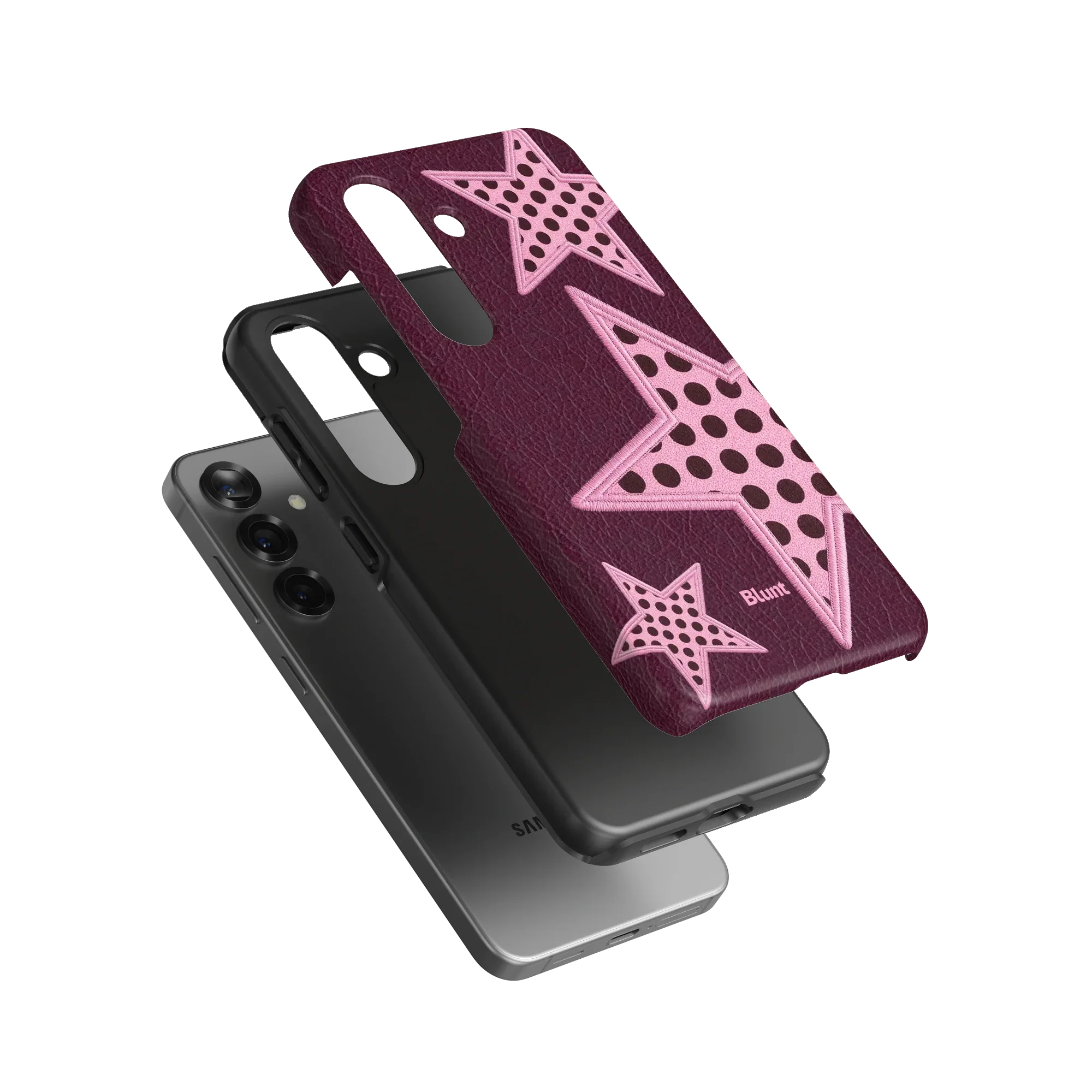 Plum Polka Star Samsung Case - Image 14