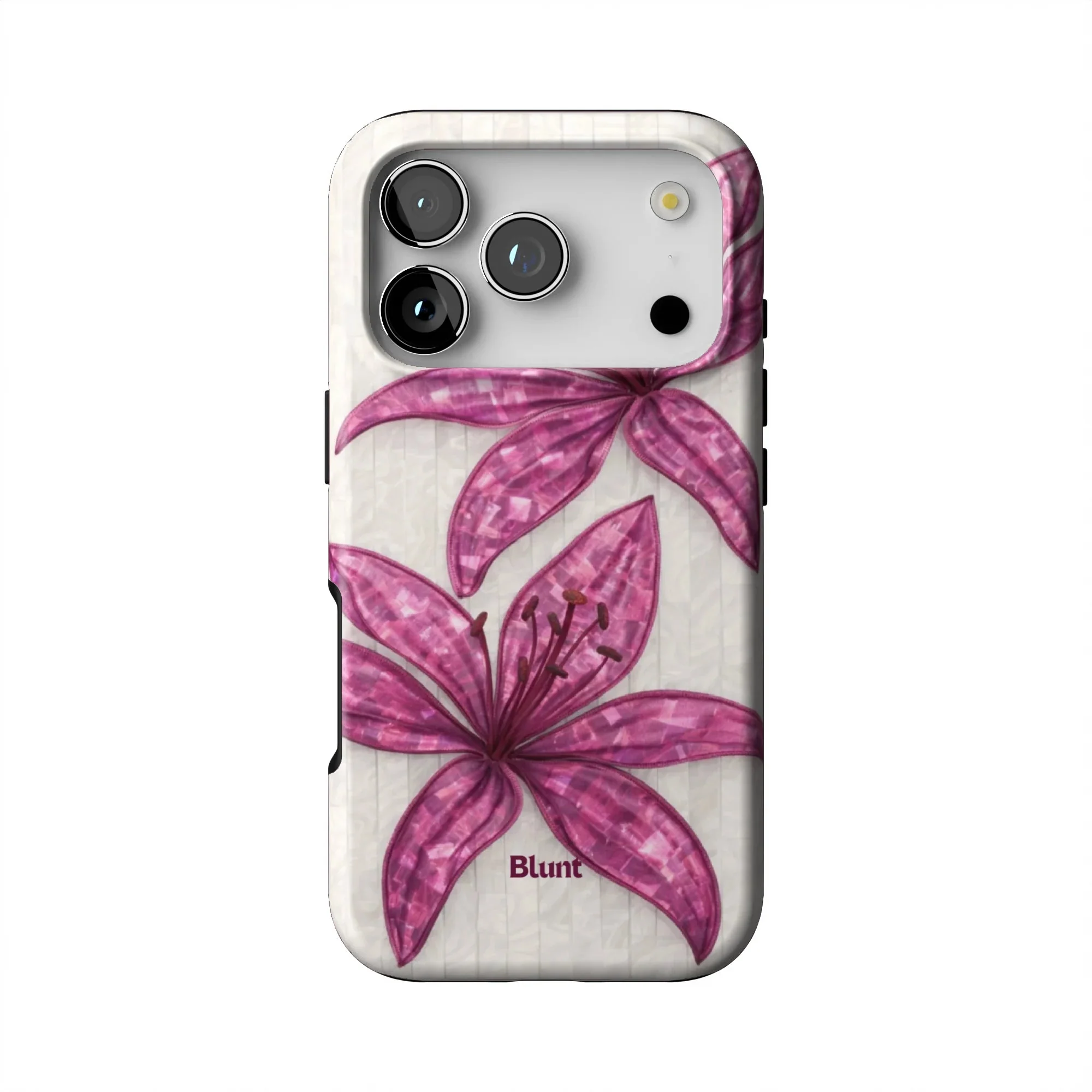 Purple Floral Luster iPhone Case - Image 2