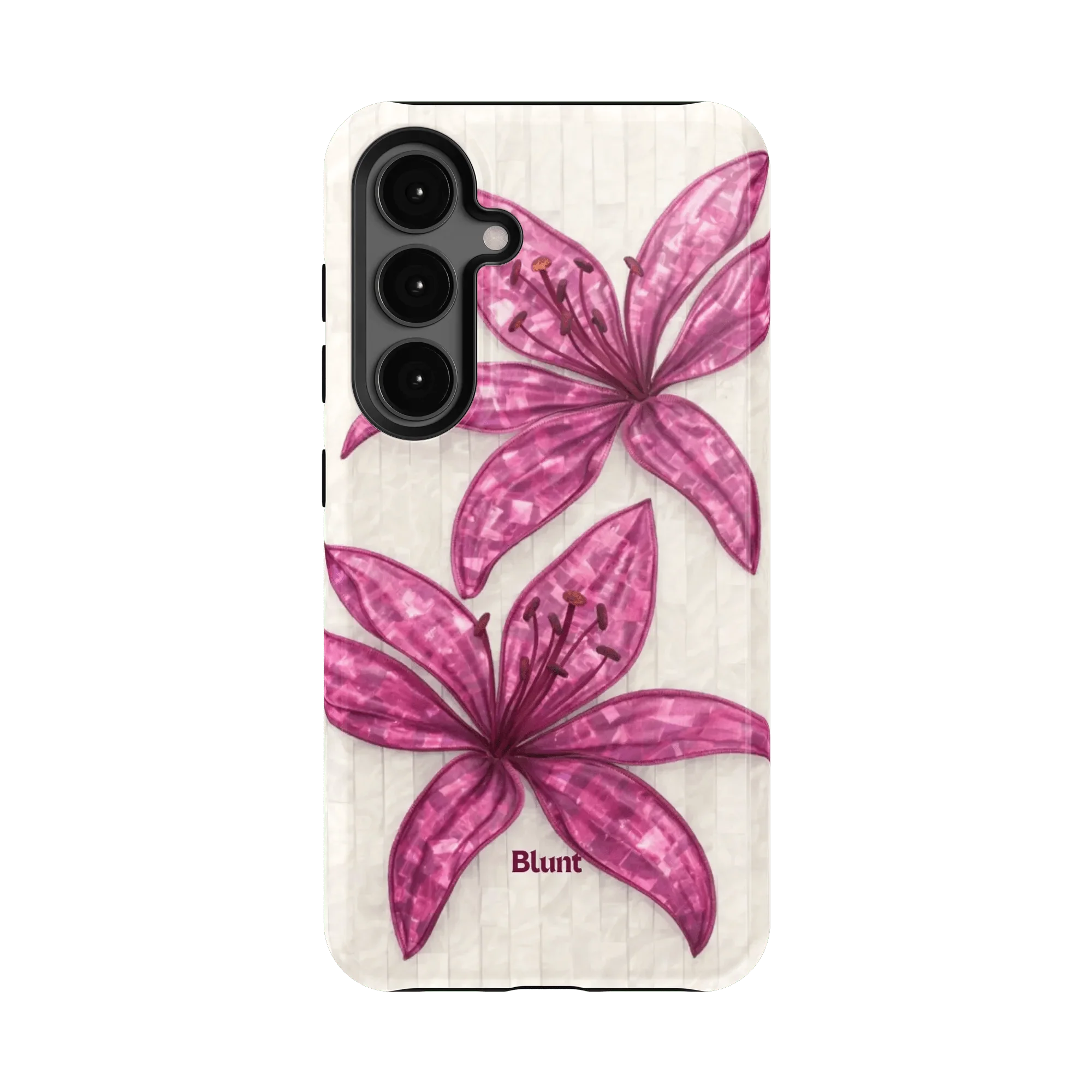 Purple Floral Luster Samsung Case - Image 4