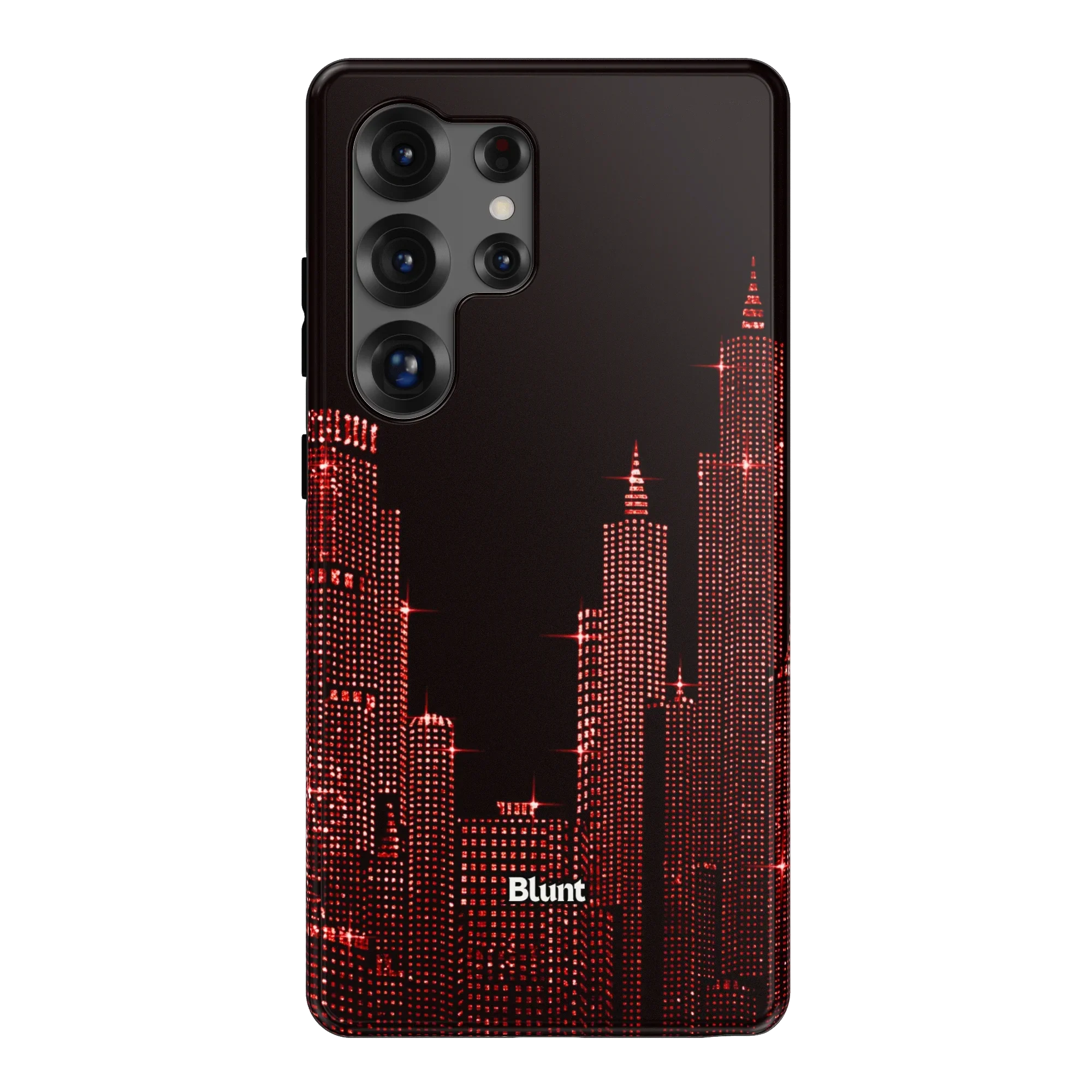 Red NYC Skyeline Samsung Phone Case - Image 9