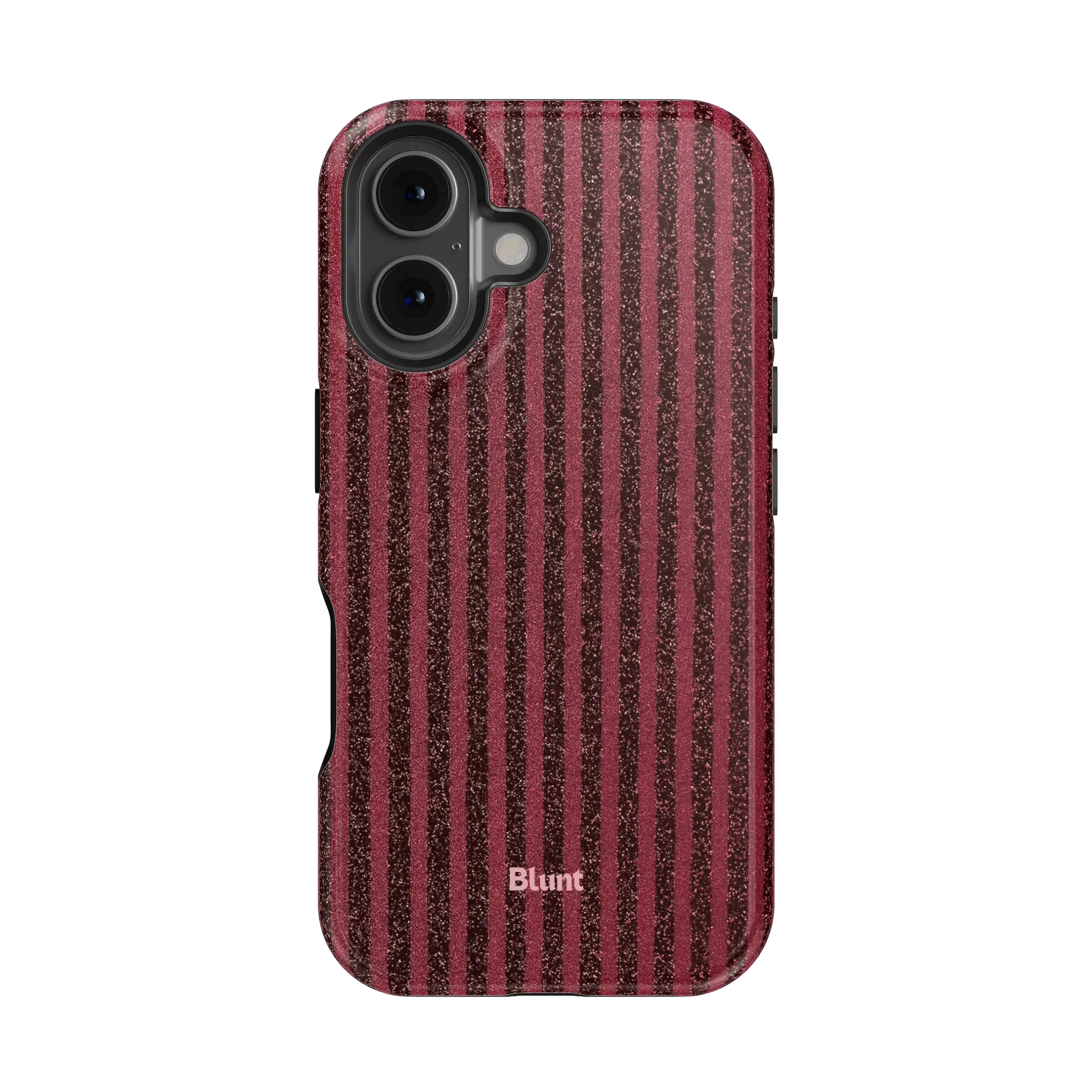 Red Sparkle Stripe iPhone Case - Image 5