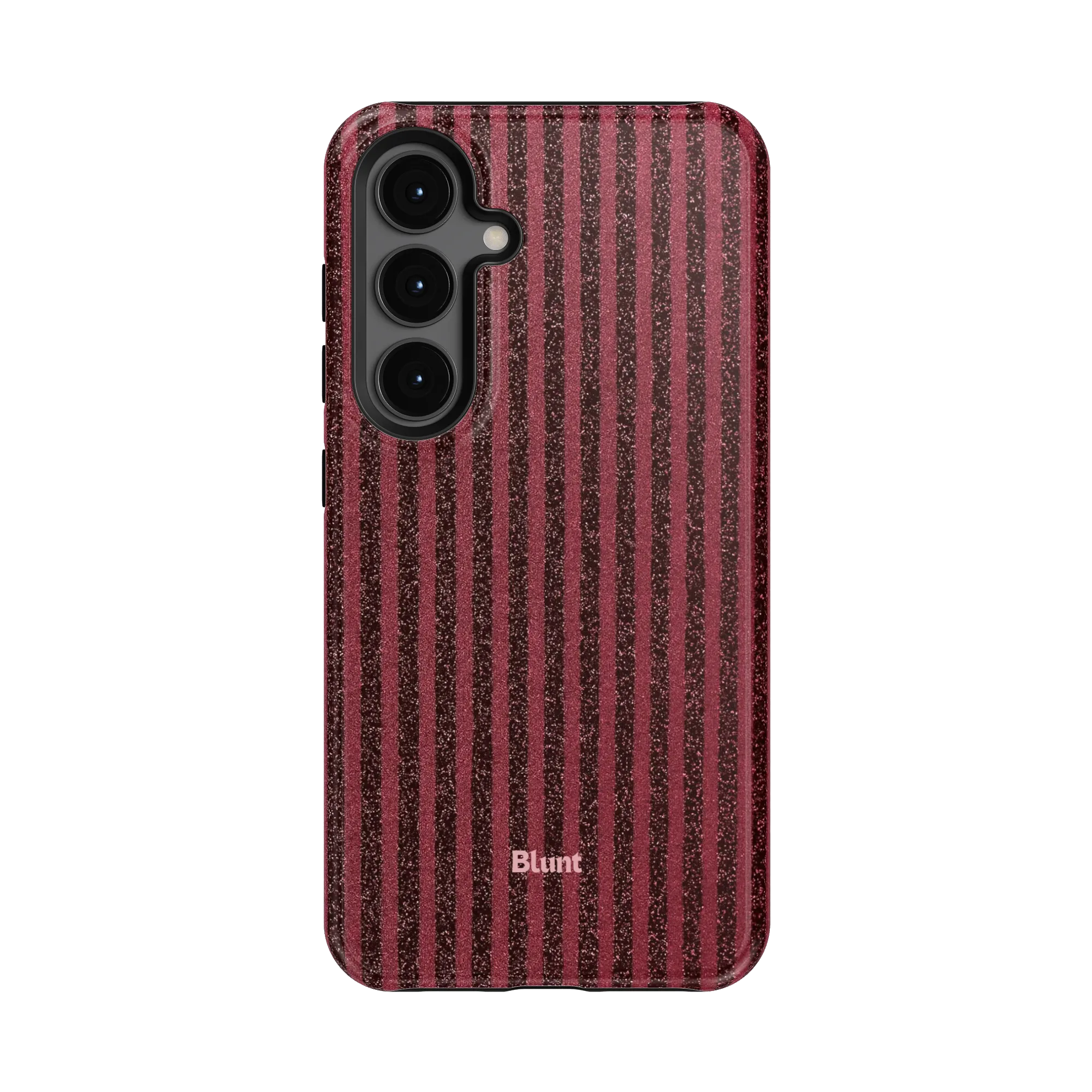 Red Sparkle Stripe Samsung Case - Image 4